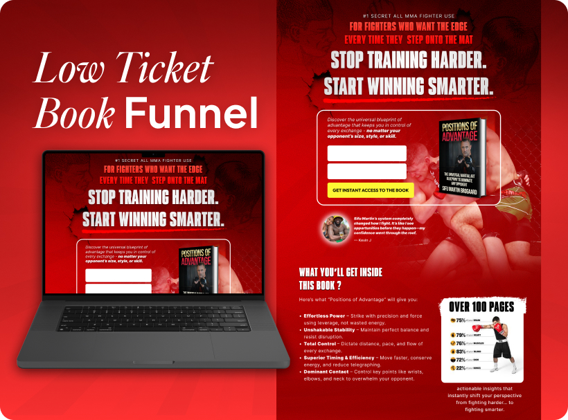 Low Ticket Book Funnel, Funnels