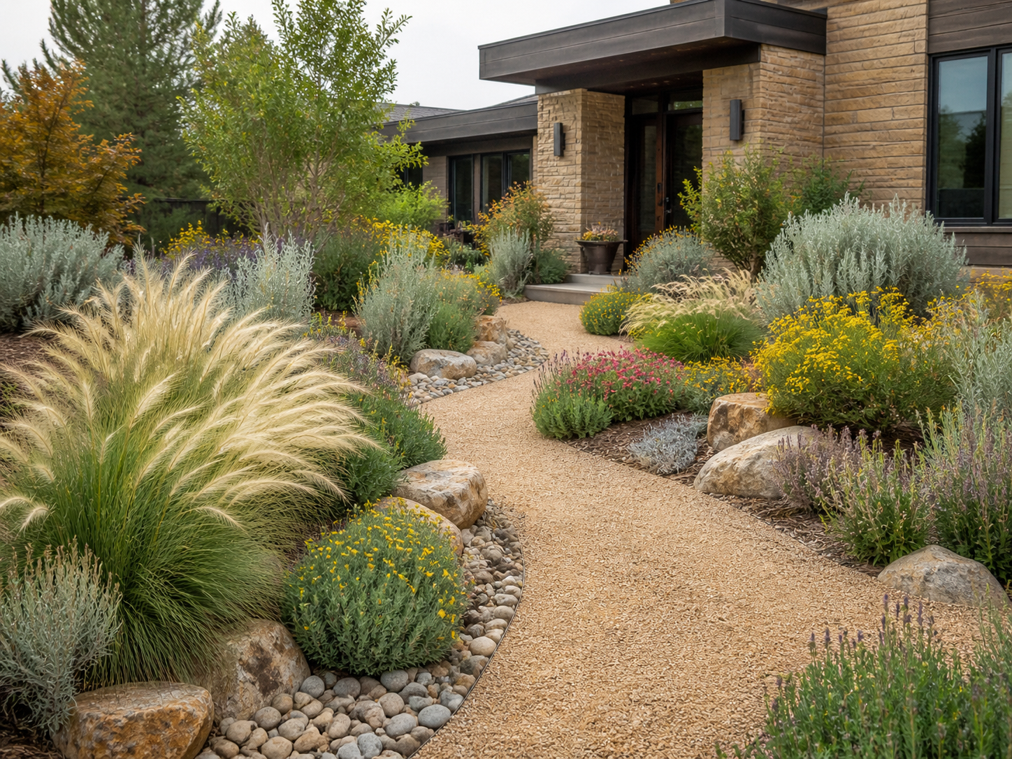 Native plant front yard