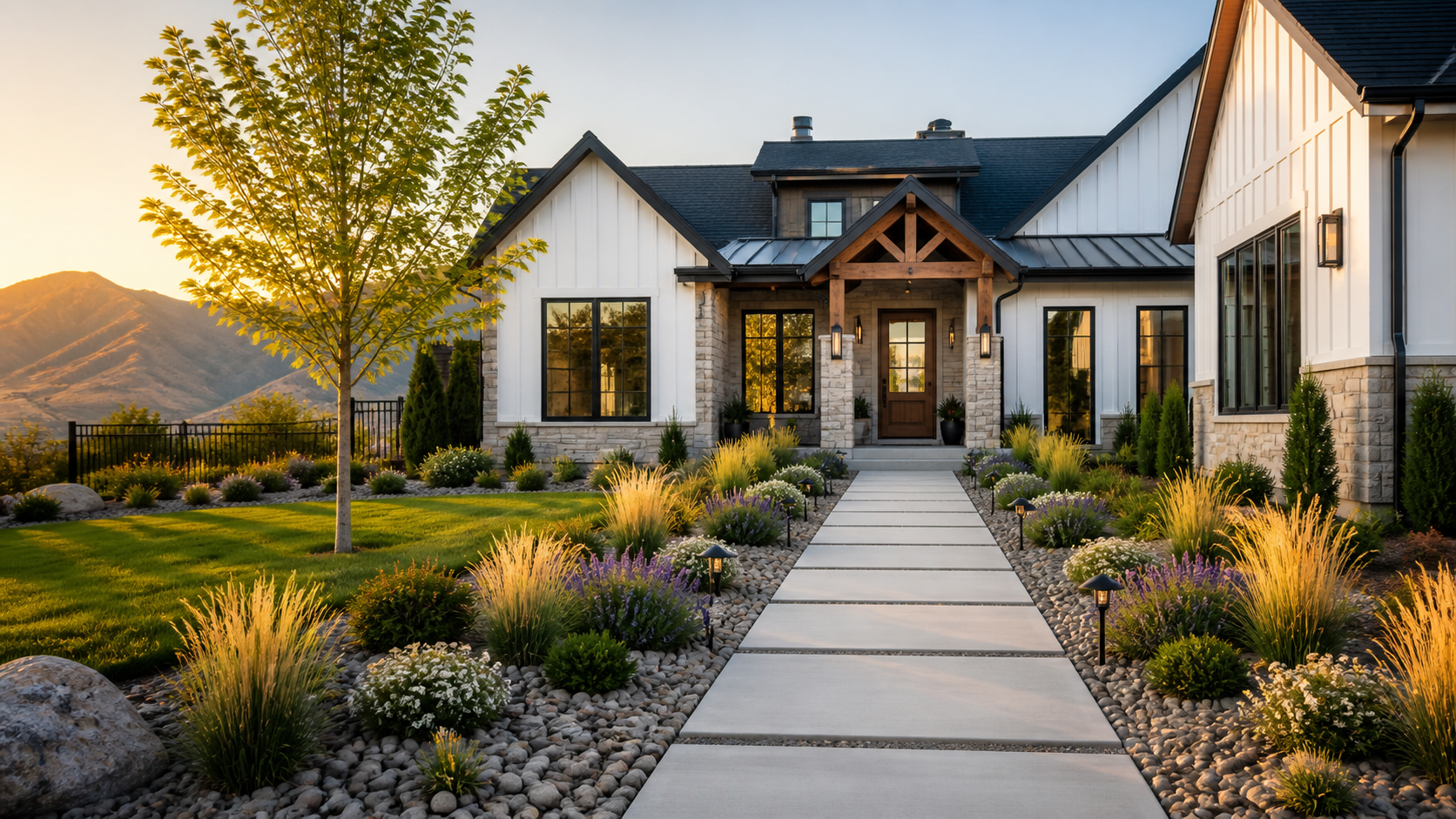 Modern landscape transformation