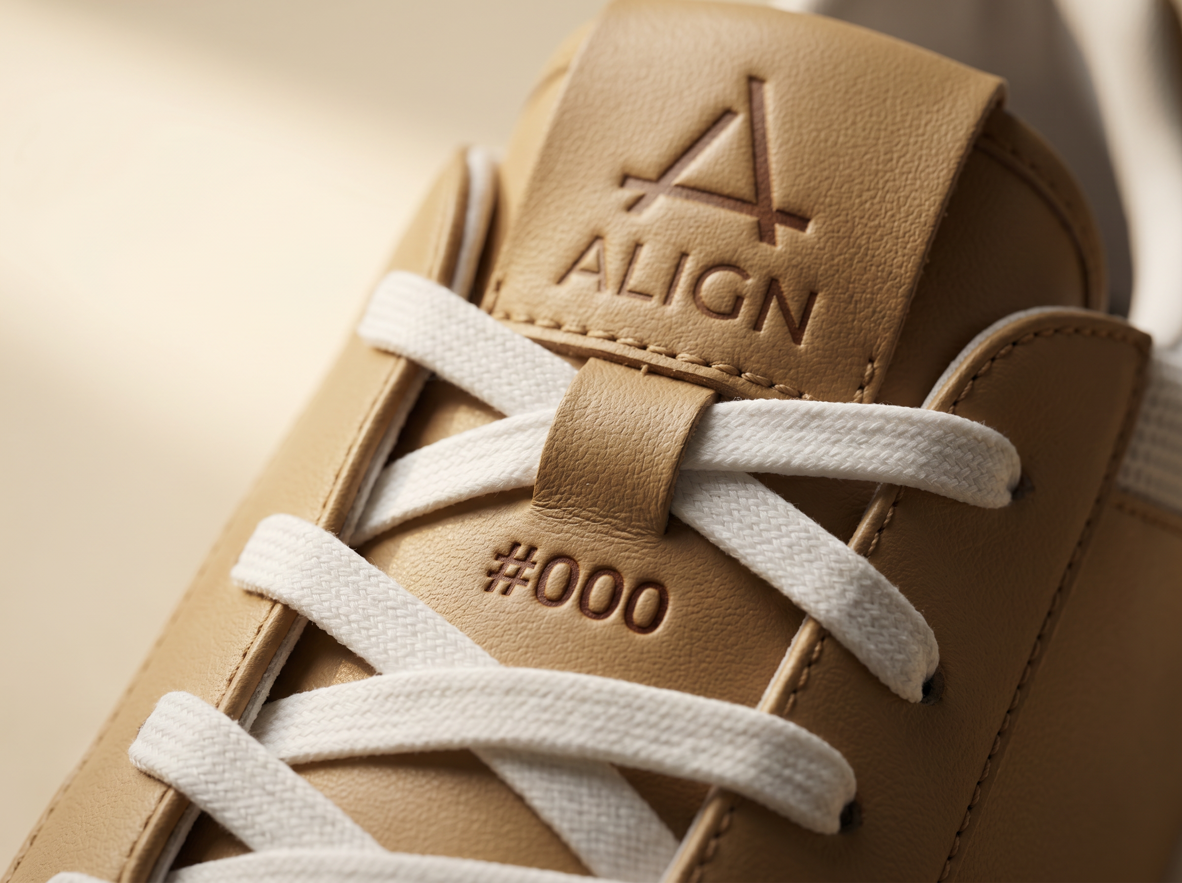 Pair #000 — the first Align ever made, numbered inside the tongue
