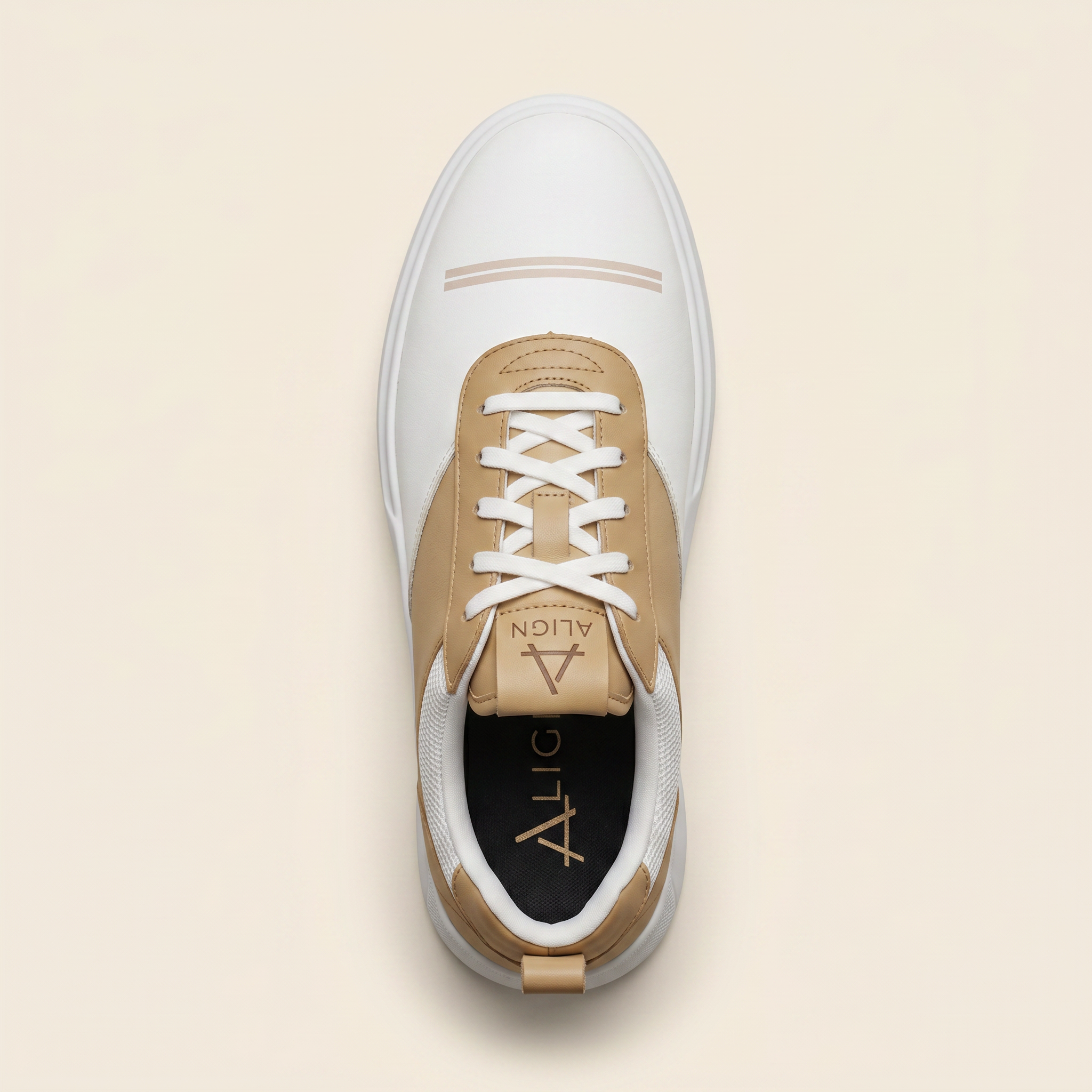 Align golf shoe — top-down overhead view