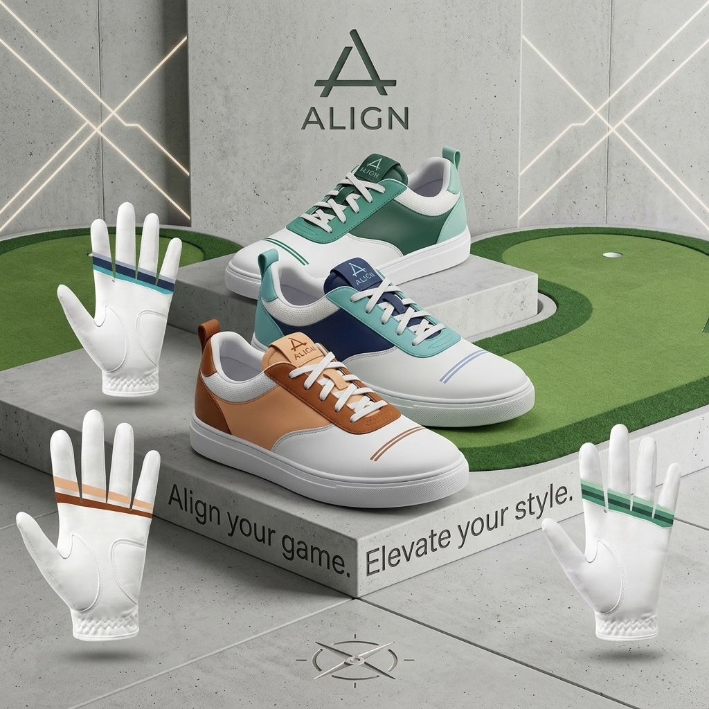 Align Golf Co. shoe + glove system bundle