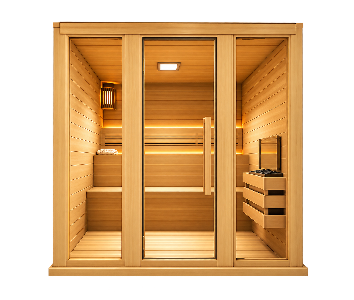 Cabina de sauna seca modelo Grecia