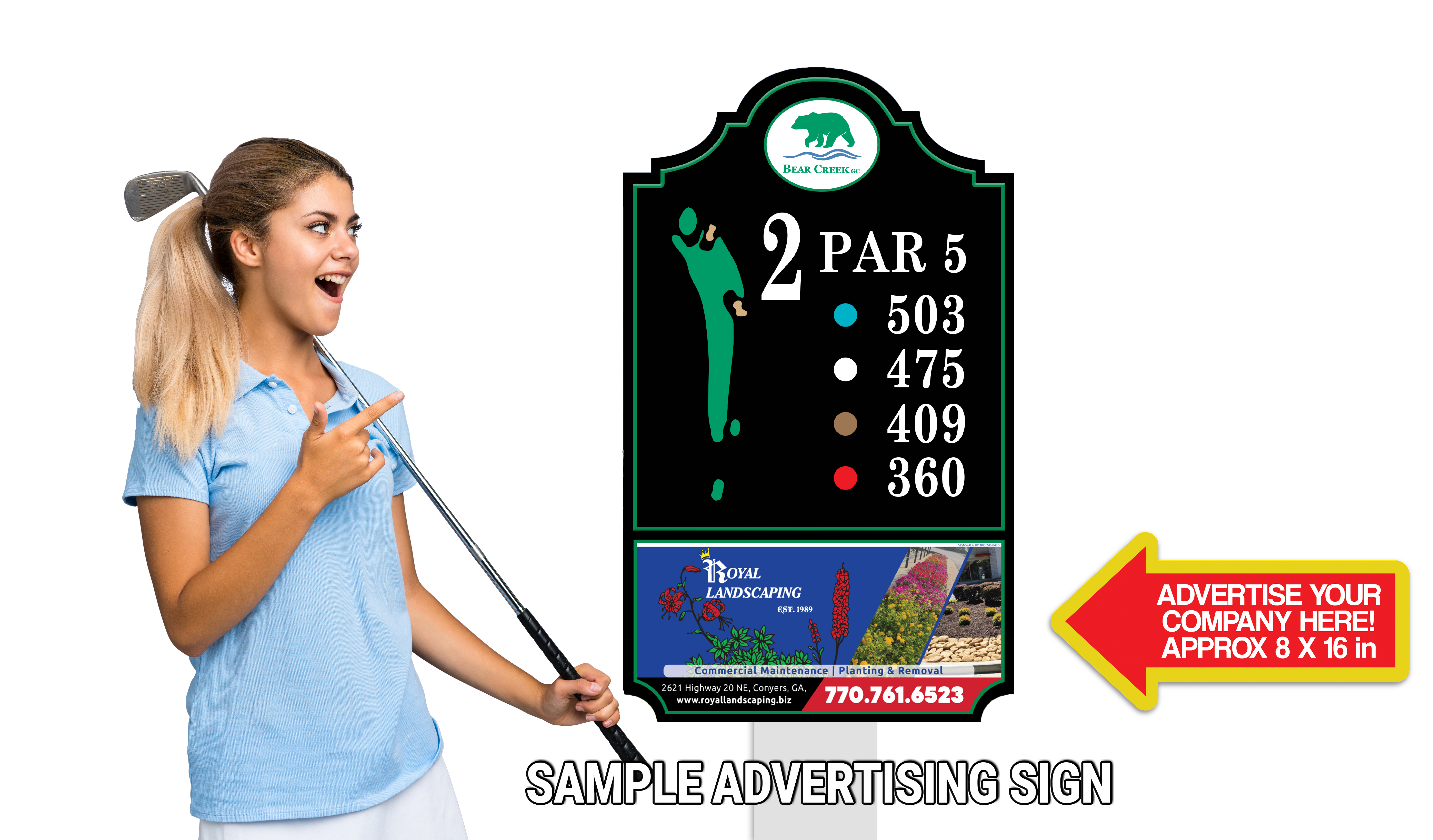 Golfer holding scorecard