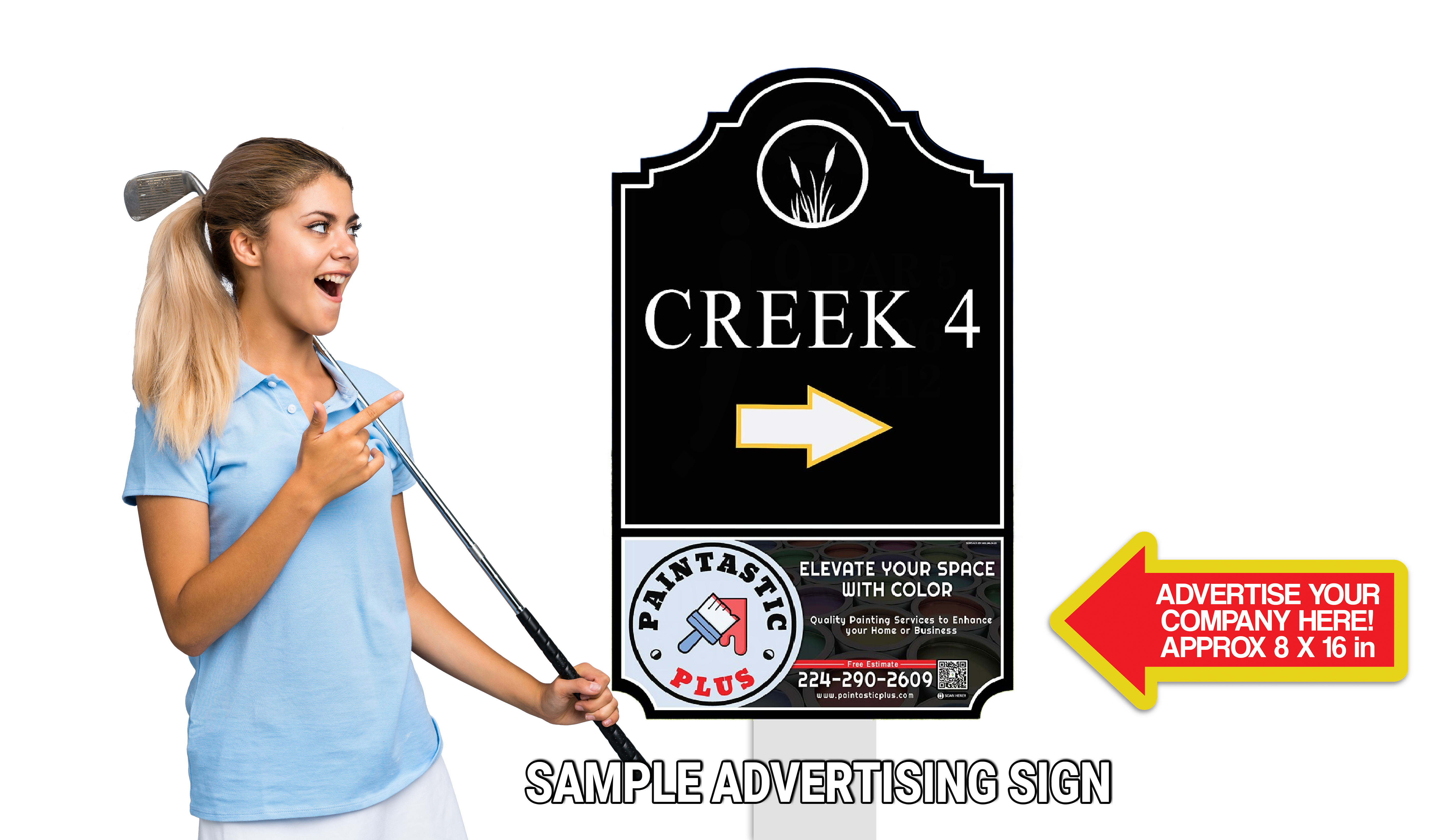 Golfer holding scorecard