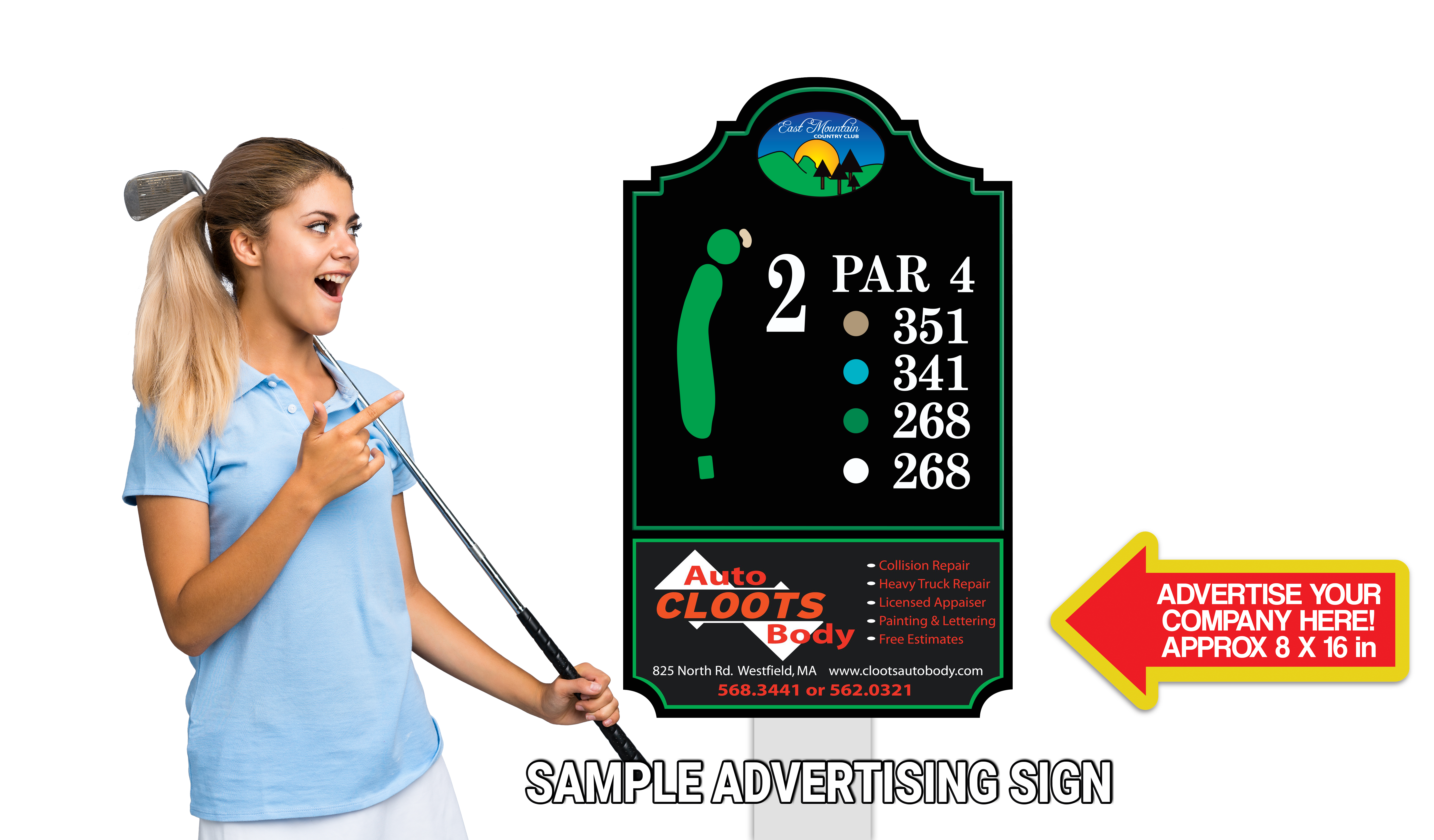 Golfer holding scorecard