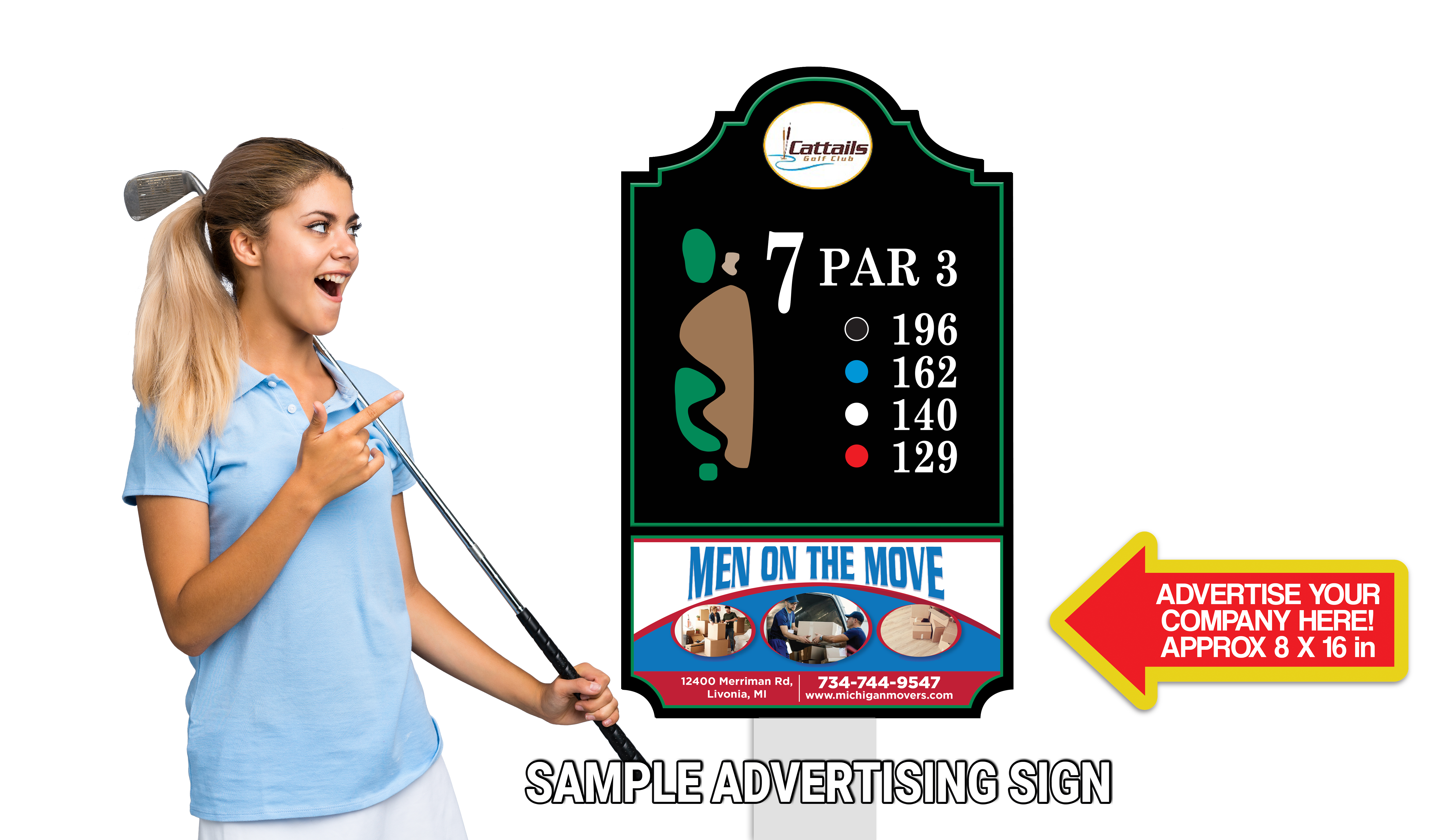 Golfer holding scorecard