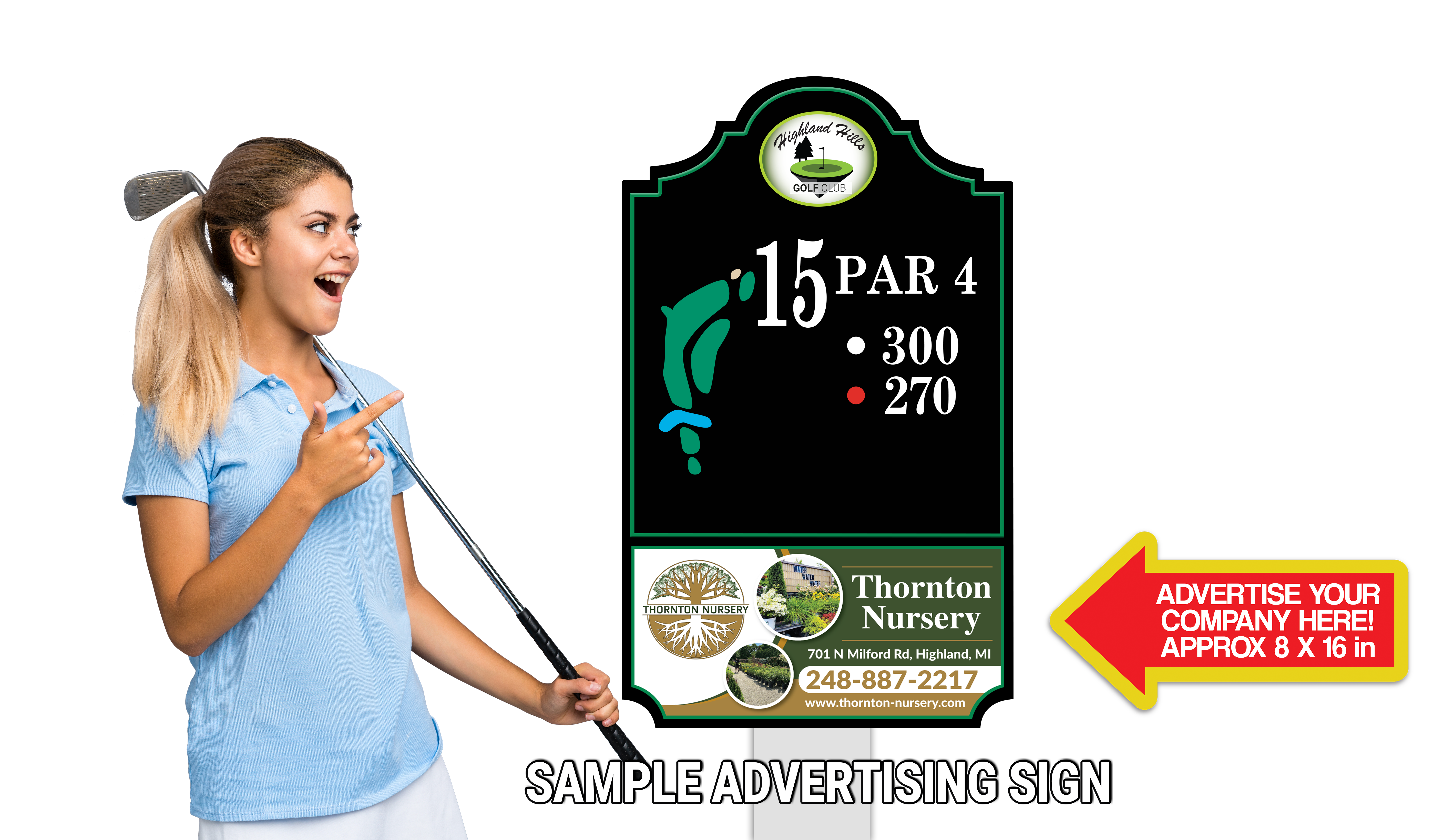 Golfer holding scorecard