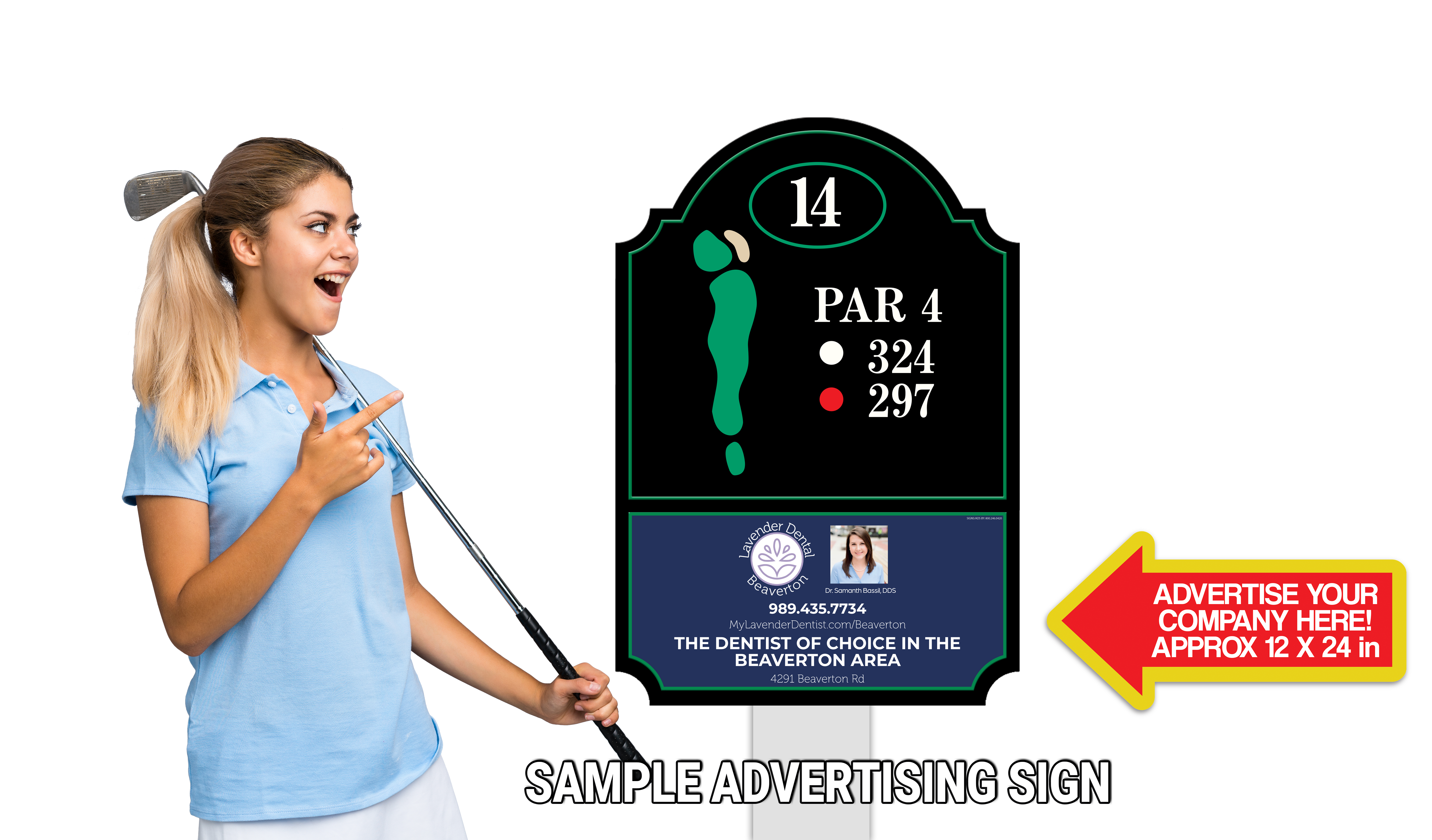 Golfer holding scorecard