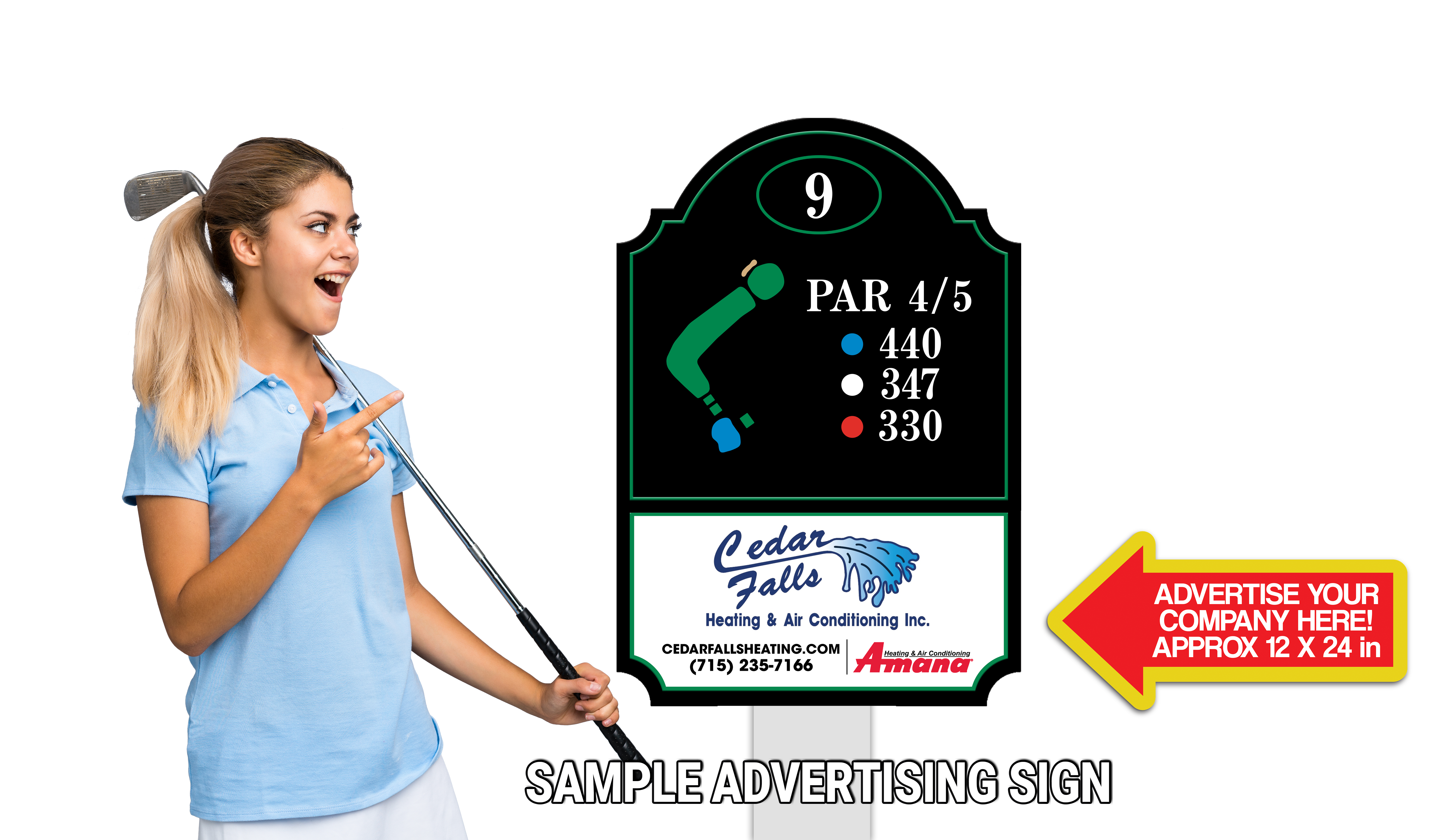 Golfer holding scorecard