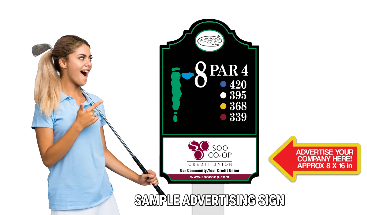 Golfer holding scorecard