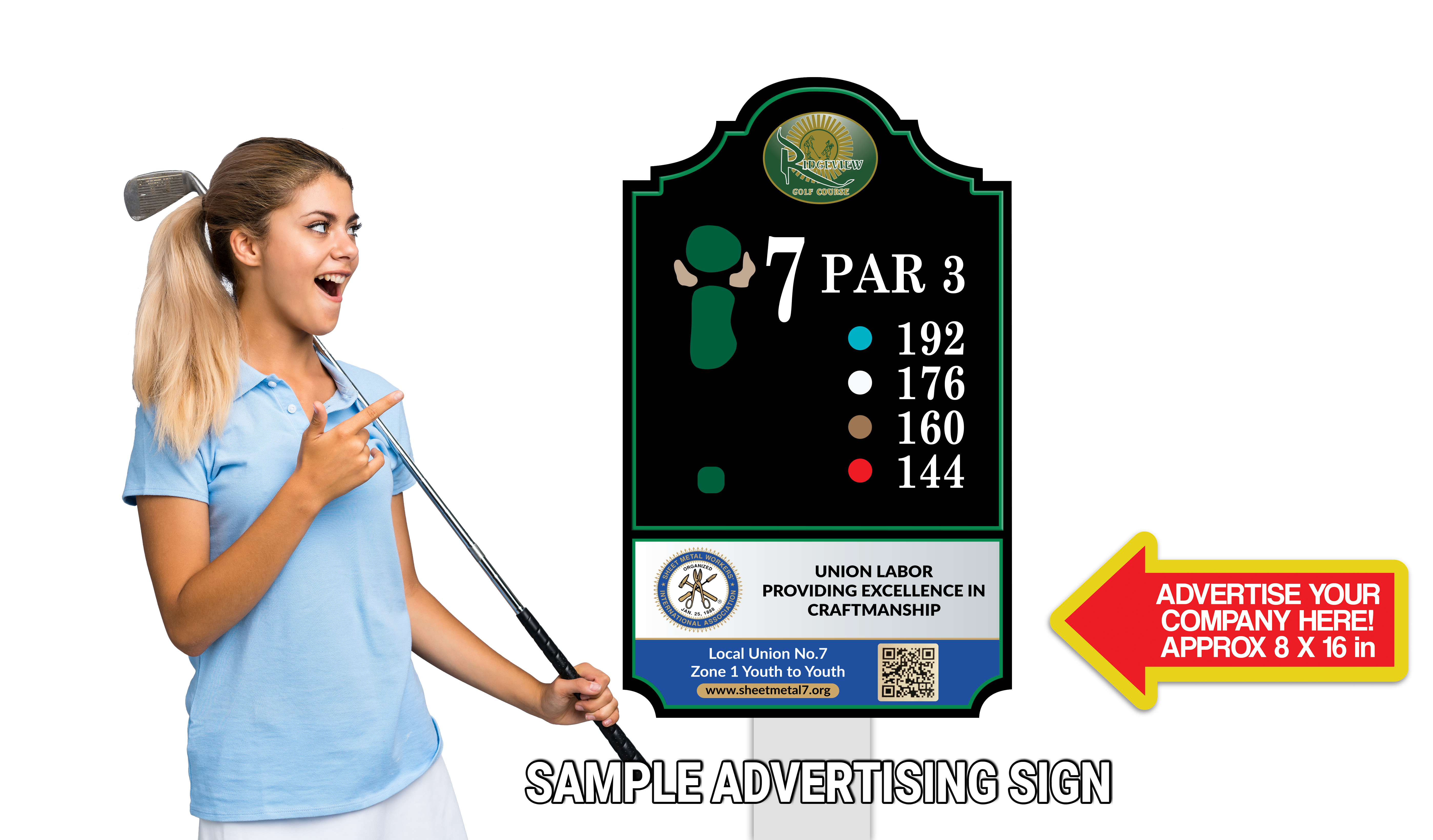 Golfer holding scorecard