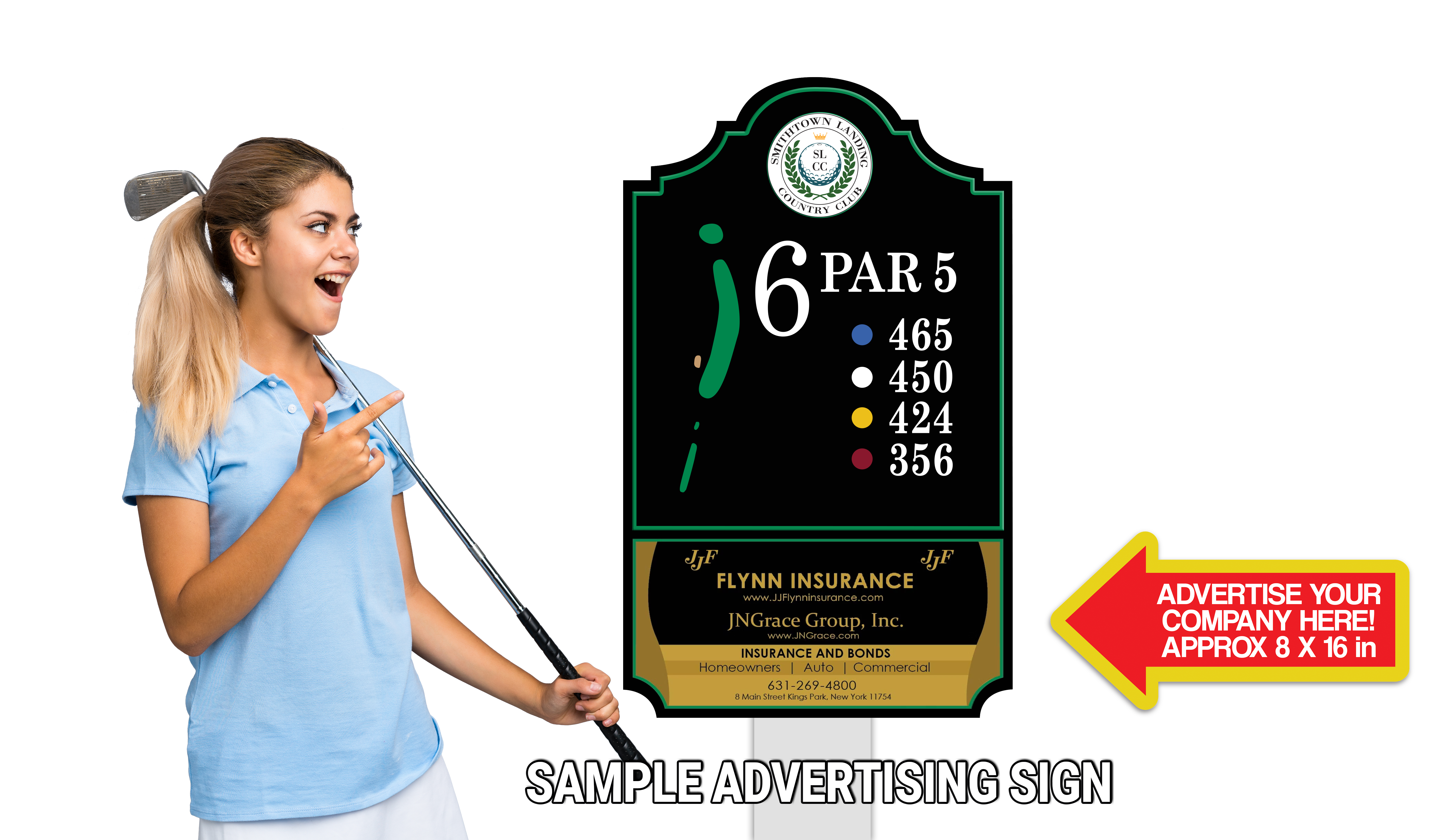 Golfer holding scorecard