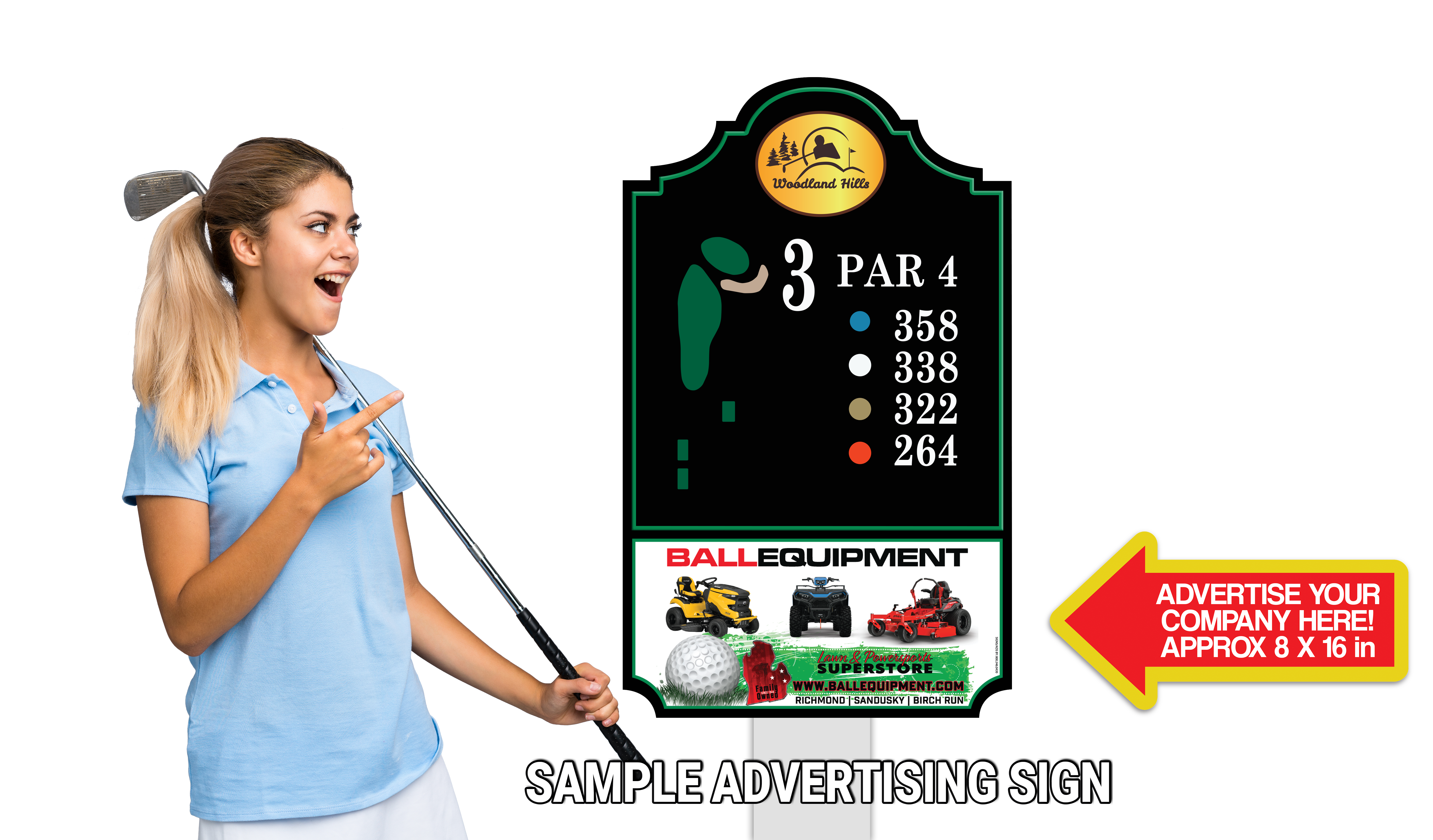 Golfer holding scorecard