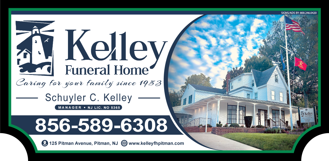 Kelley Funeral Home's sign