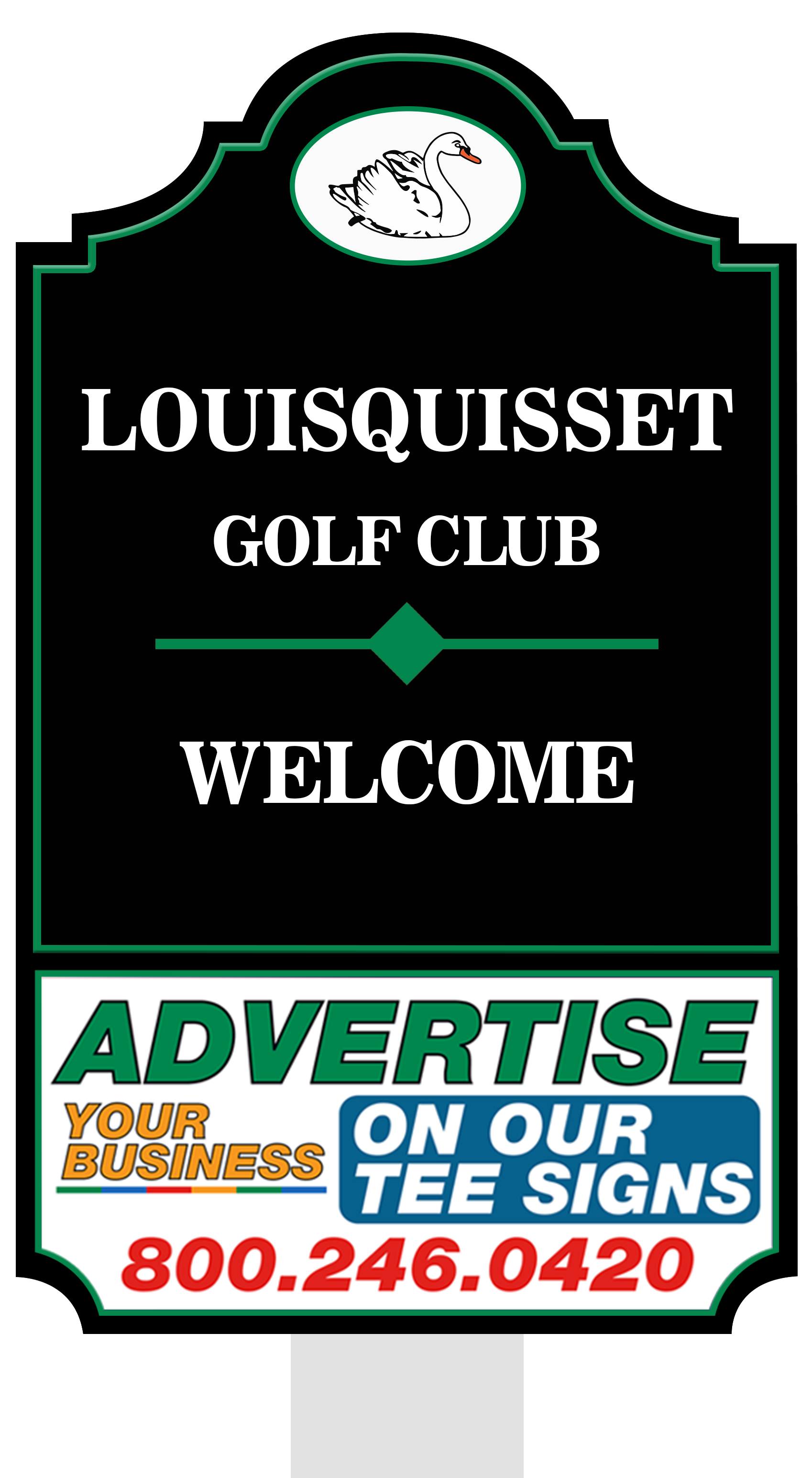 Welcome sign placement