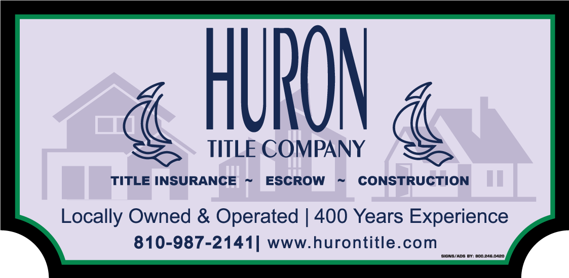 Huron Title sign