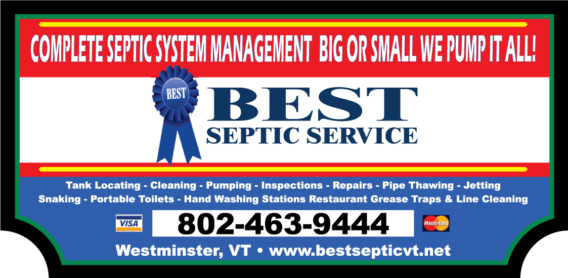  Best Septic Service LLC sign