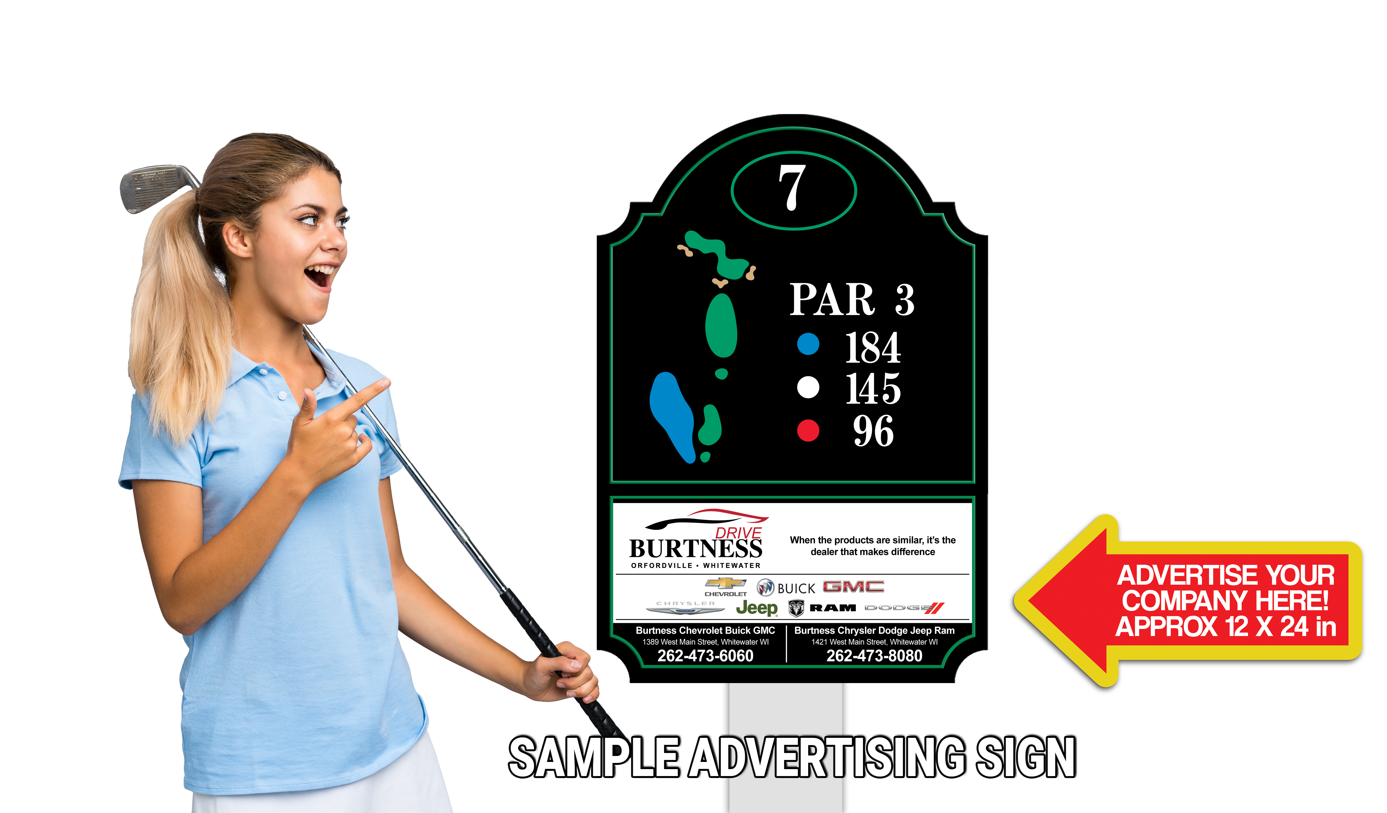Golfer holding scorecard