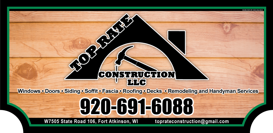 Top Rate Construction sign
