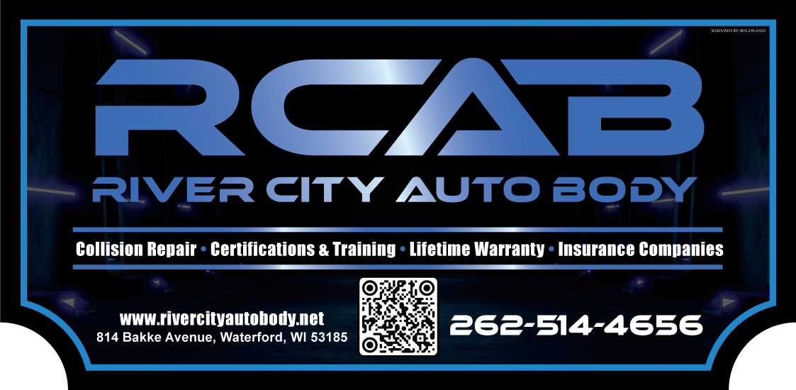 River City Auto Body sign