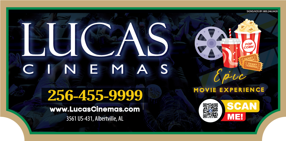 Lucas Cinemas sign