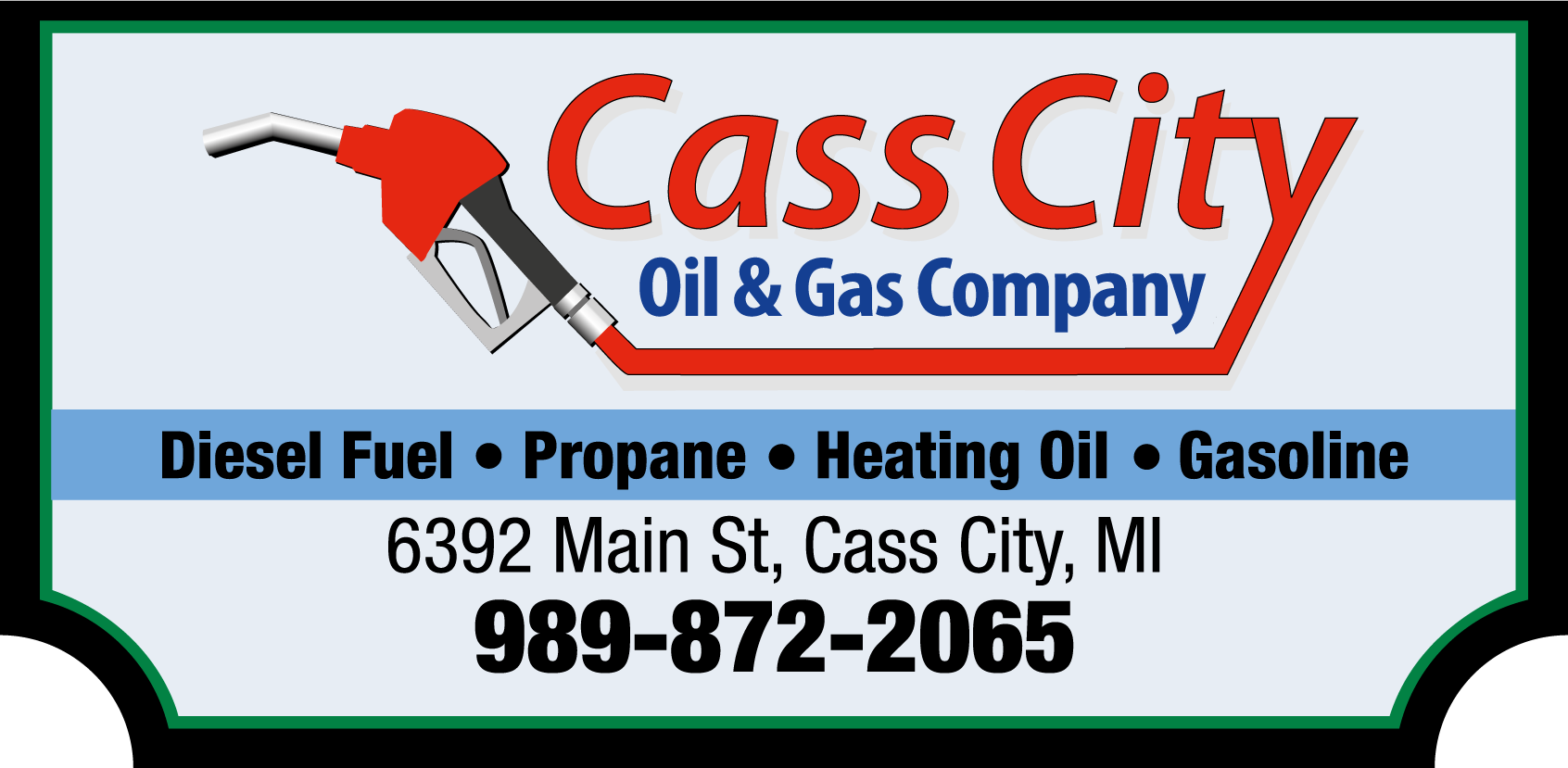 Cass City Oil & Gas Company sign