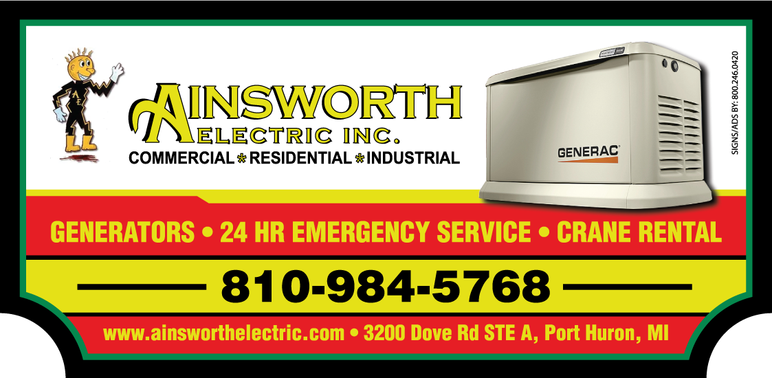 Ainsworth Electric Inc sign