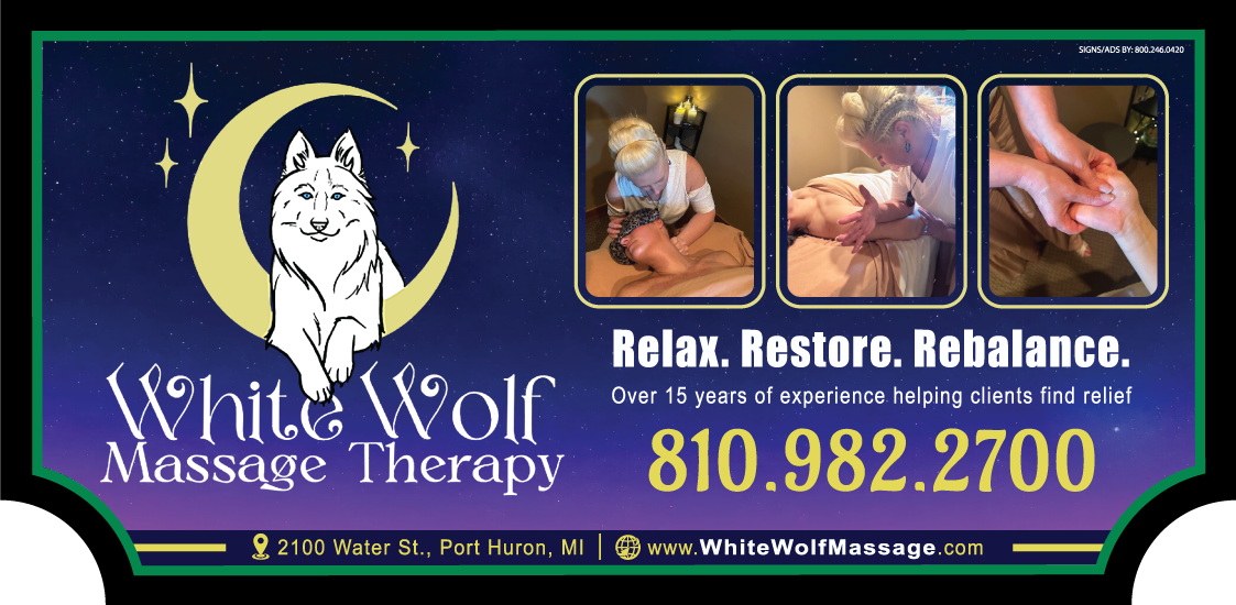 White Wolf Massage Therapy, LLC sign