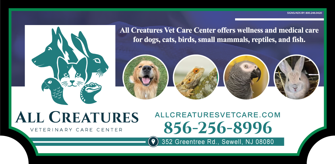 All Creatures Veterinary sign