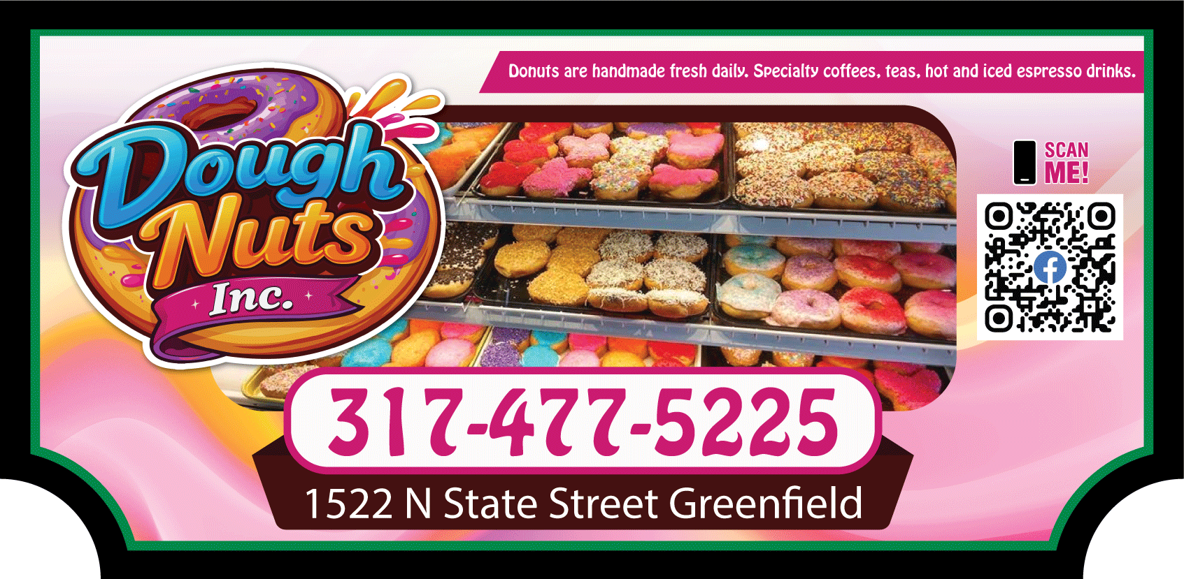 Dough Nuts Inc. sign