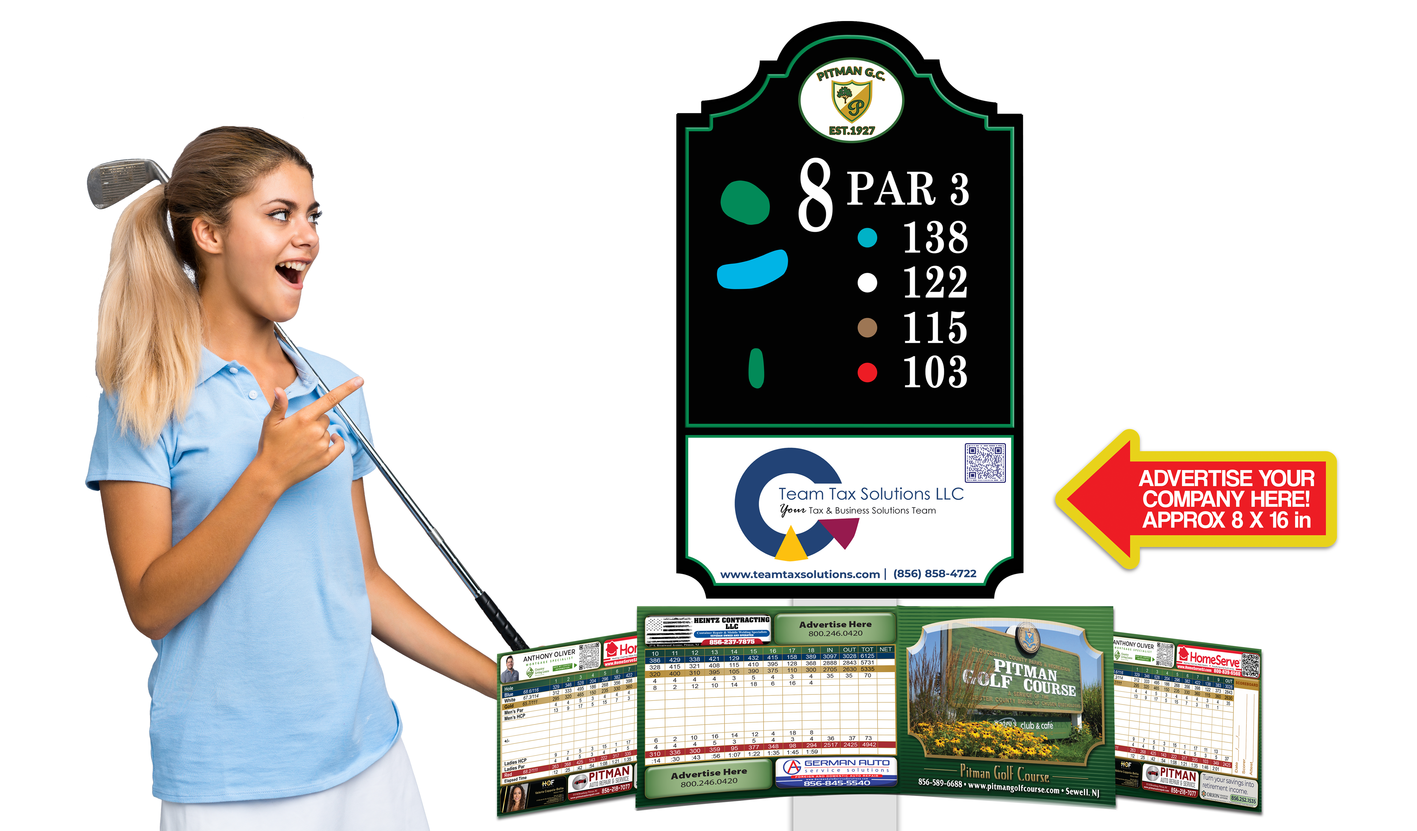 Golfer Tee Sign