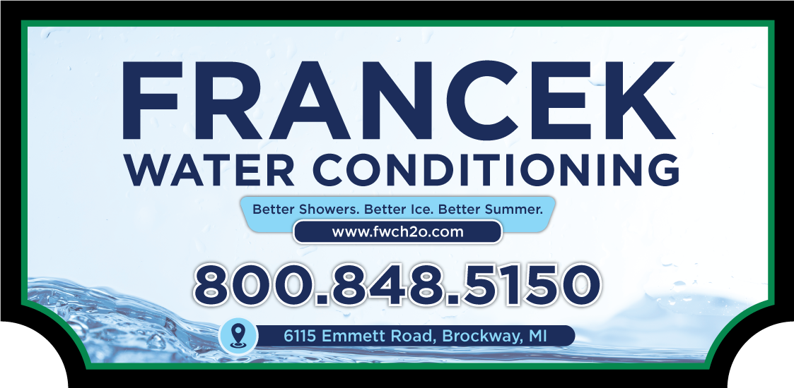 Francek Water Conditioning sign
