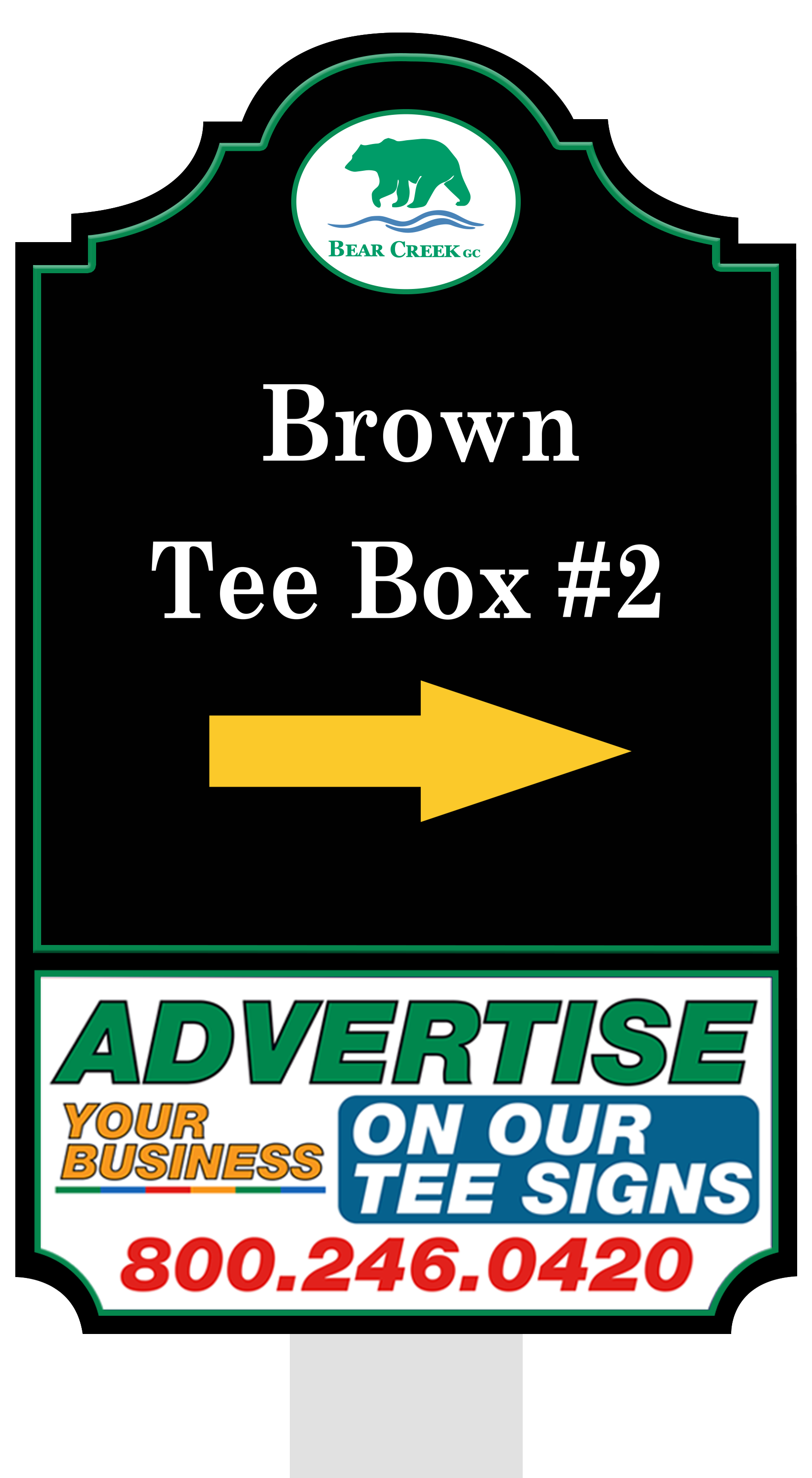 Directional sign placement