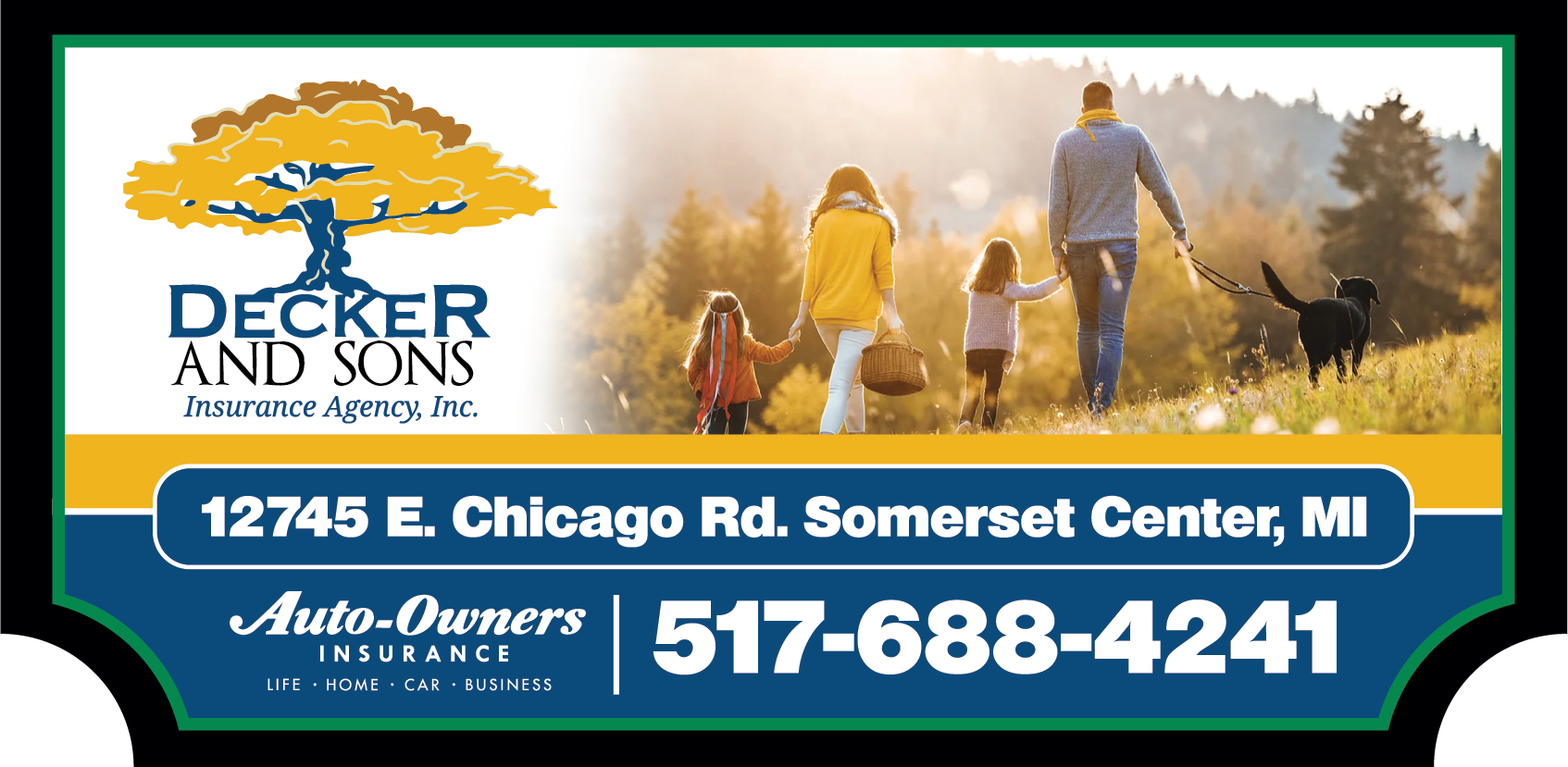 Decker and Sons Insurance sign