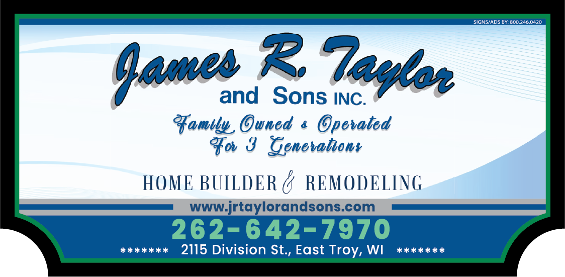 James R Taylor & Sons sign