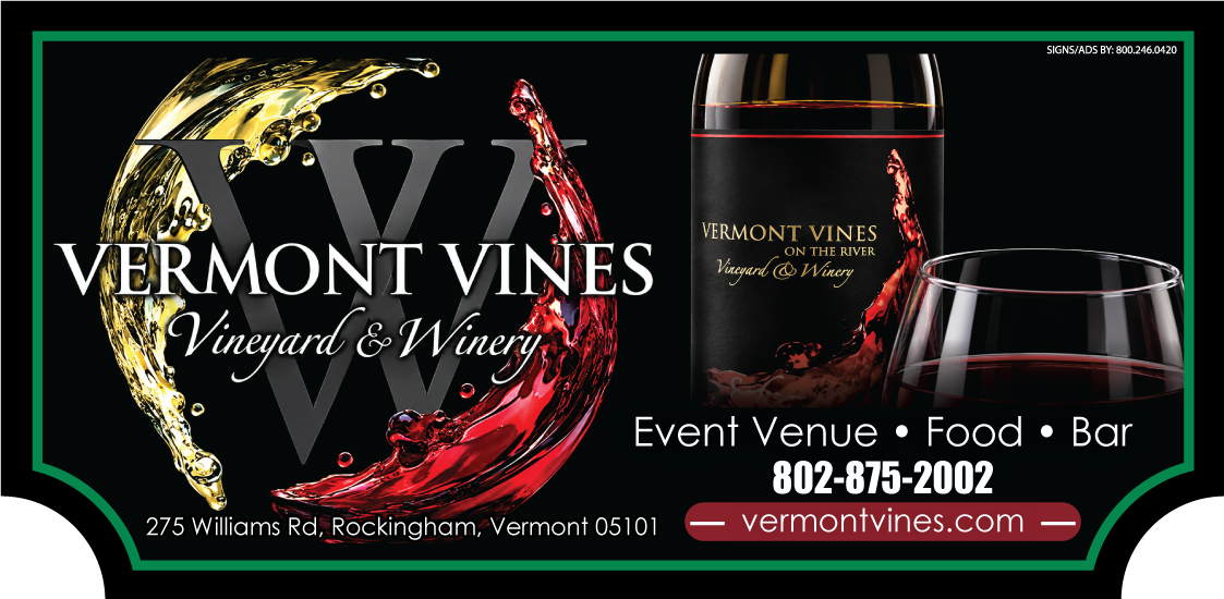 Vermont Vines sign