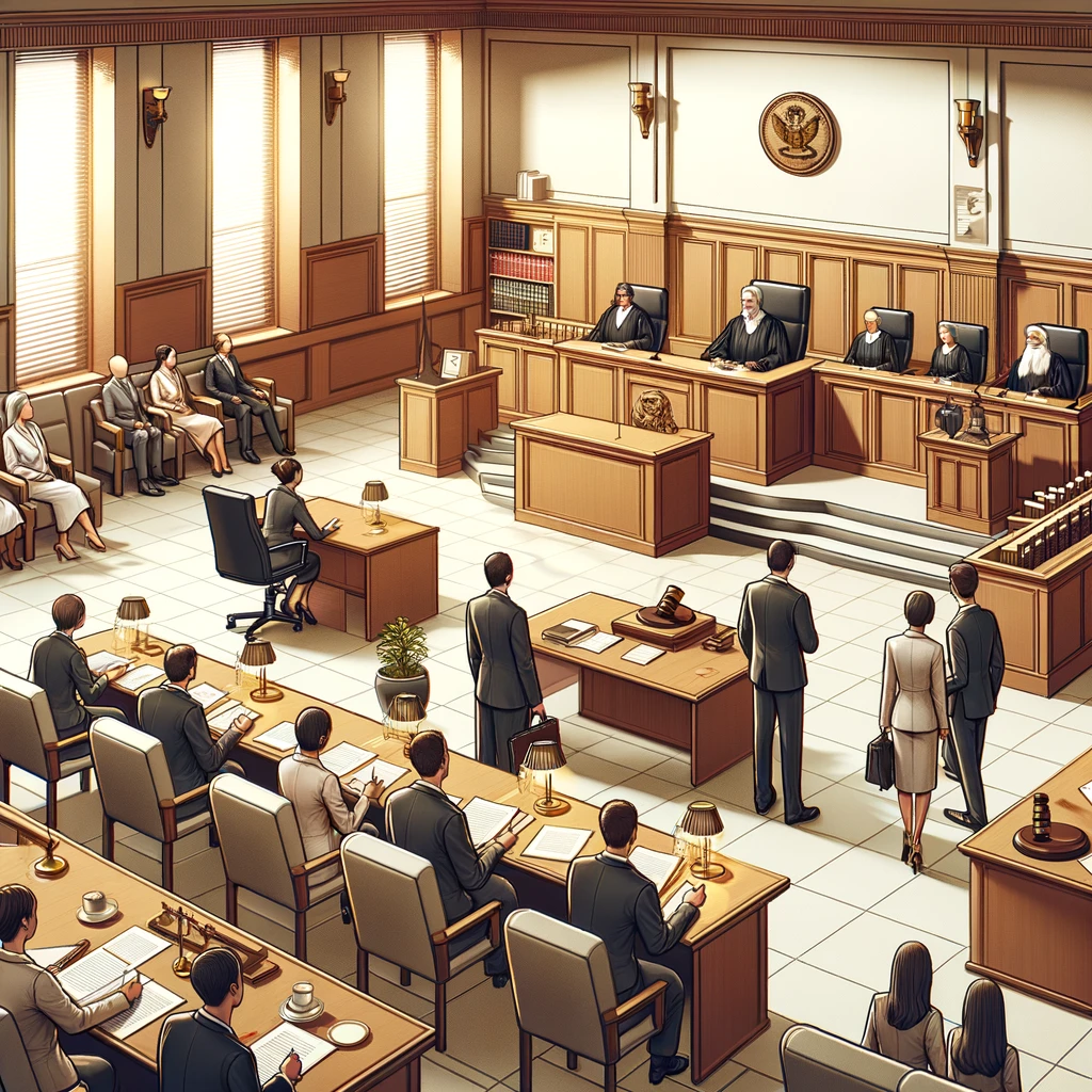 Texas probate courtroom where estate cases are heard in Dallas-Fort Worth