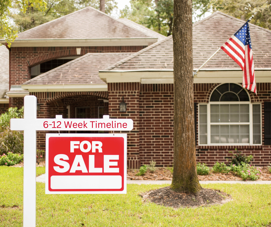 Traditional home for sale with realtor sign