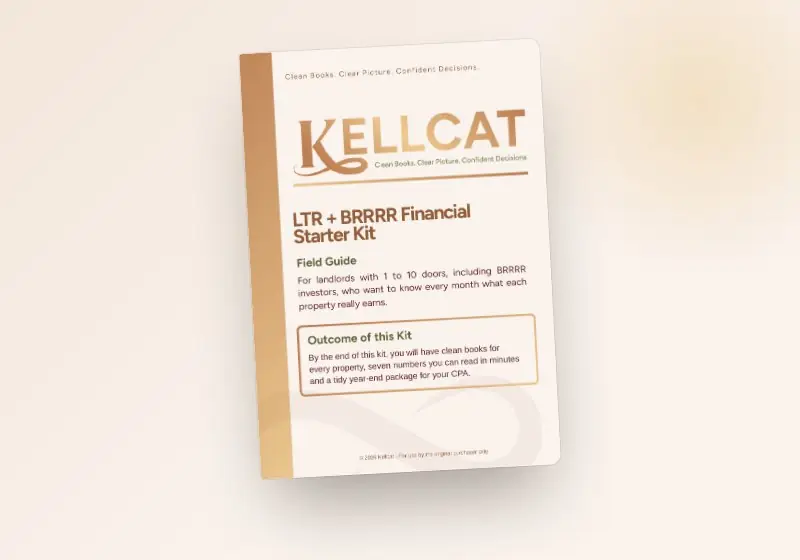 LTR + BRRRR Financial Starter Kit guide