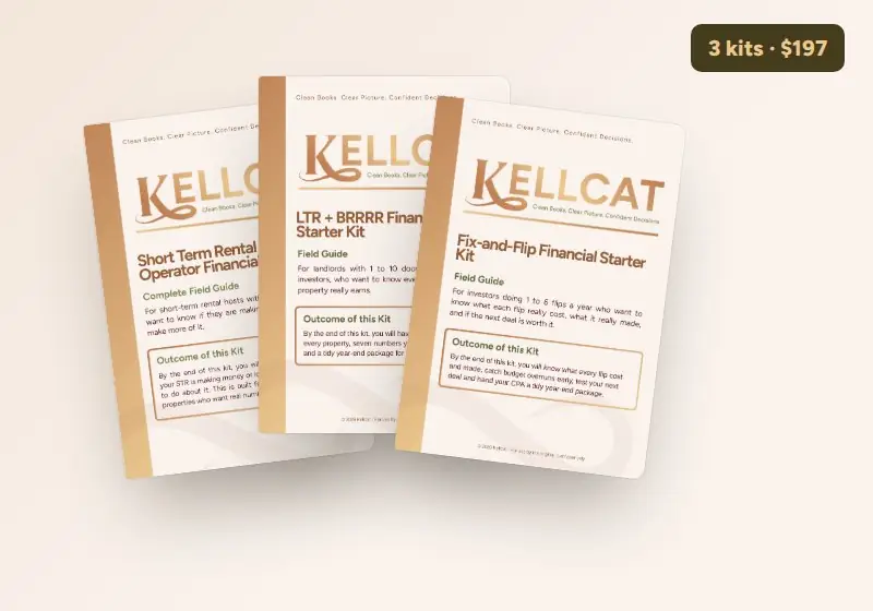 The three Real Estate Starter Kit guides