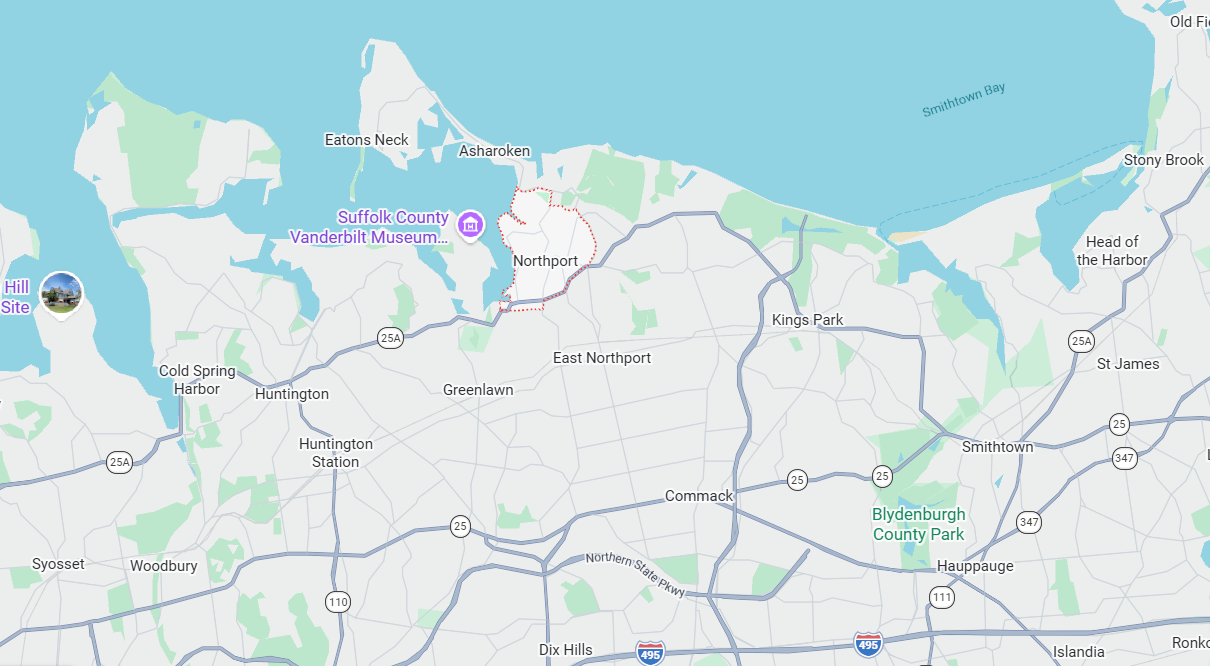 map showing the area hat Clean island cans provides their services in