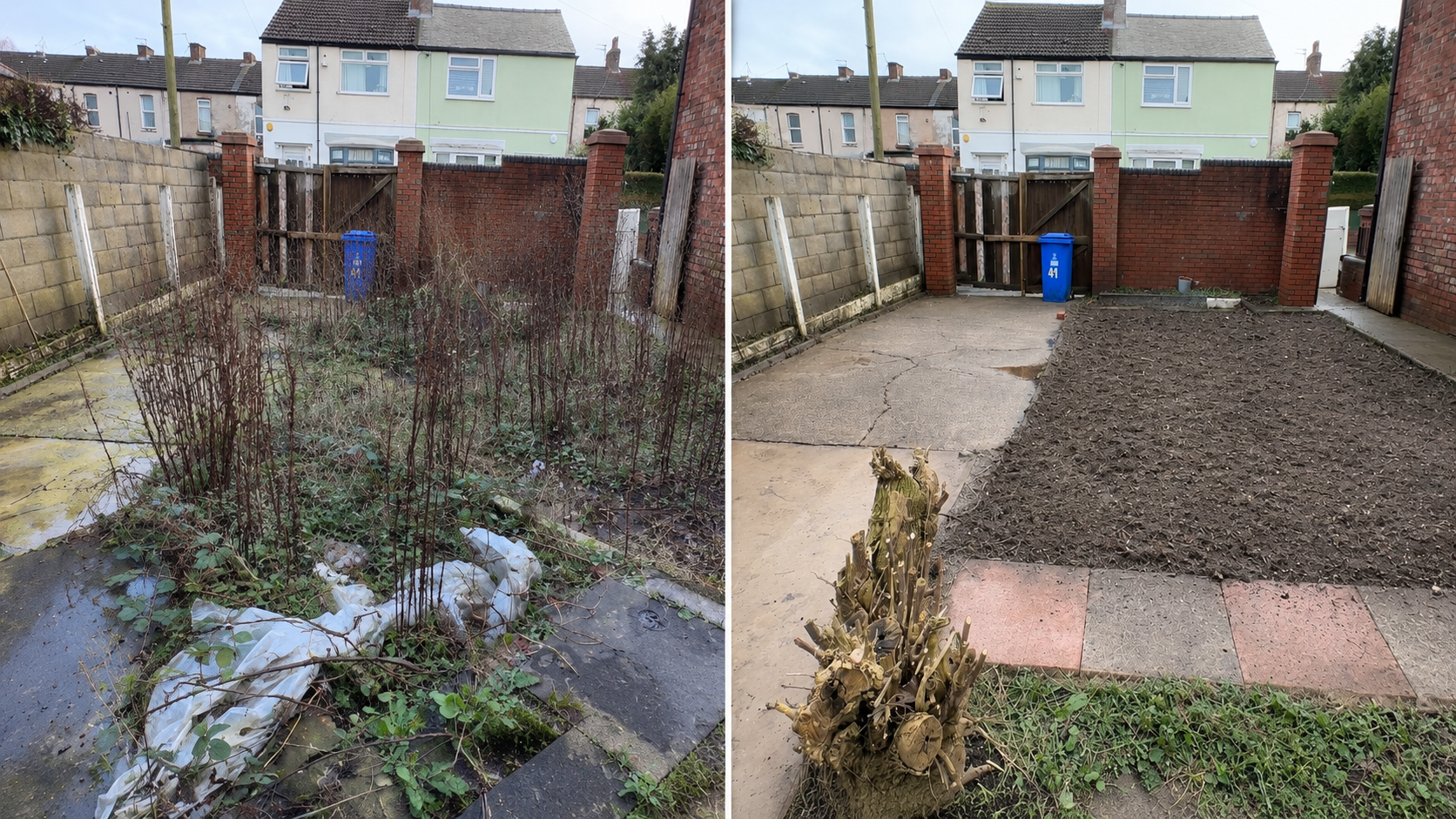 Clean patio after jet washing in Liverpool