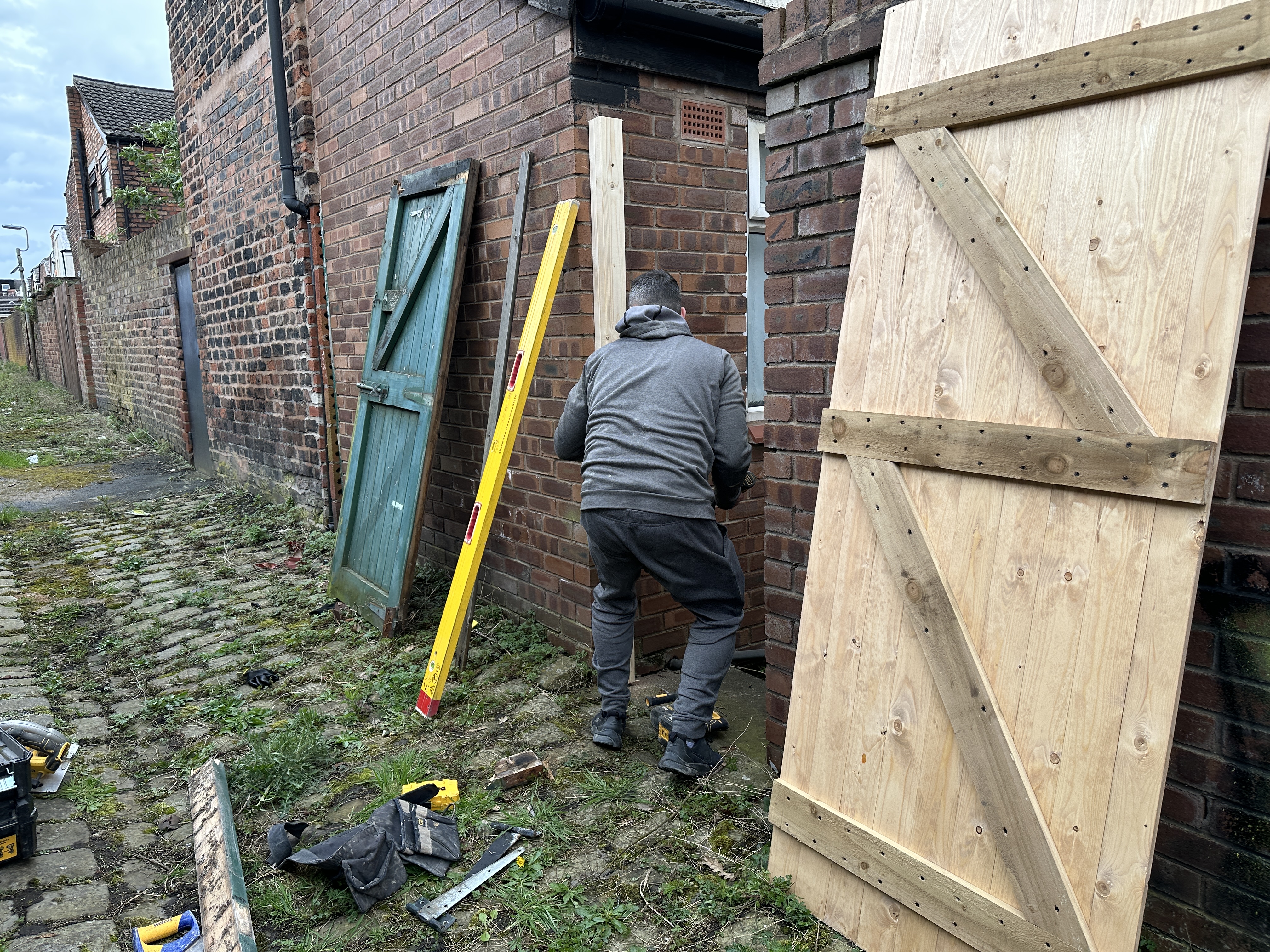 Timber gate and outdoor handyman work in Liverpool