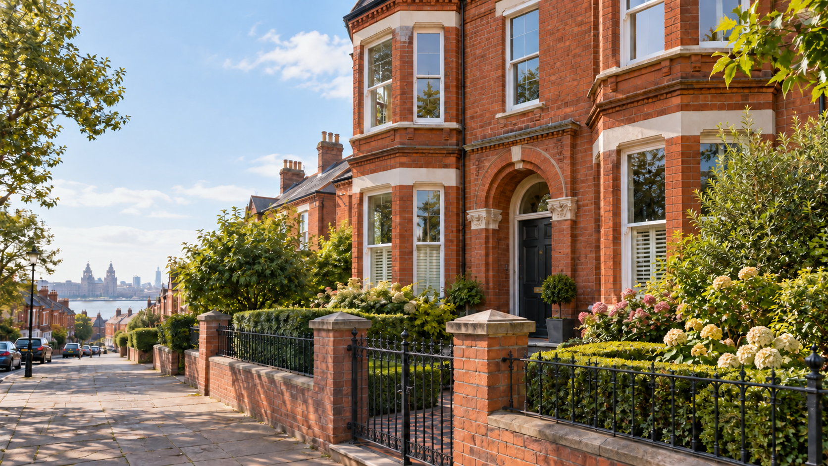 A Liverpool red-brick home overlooking the city