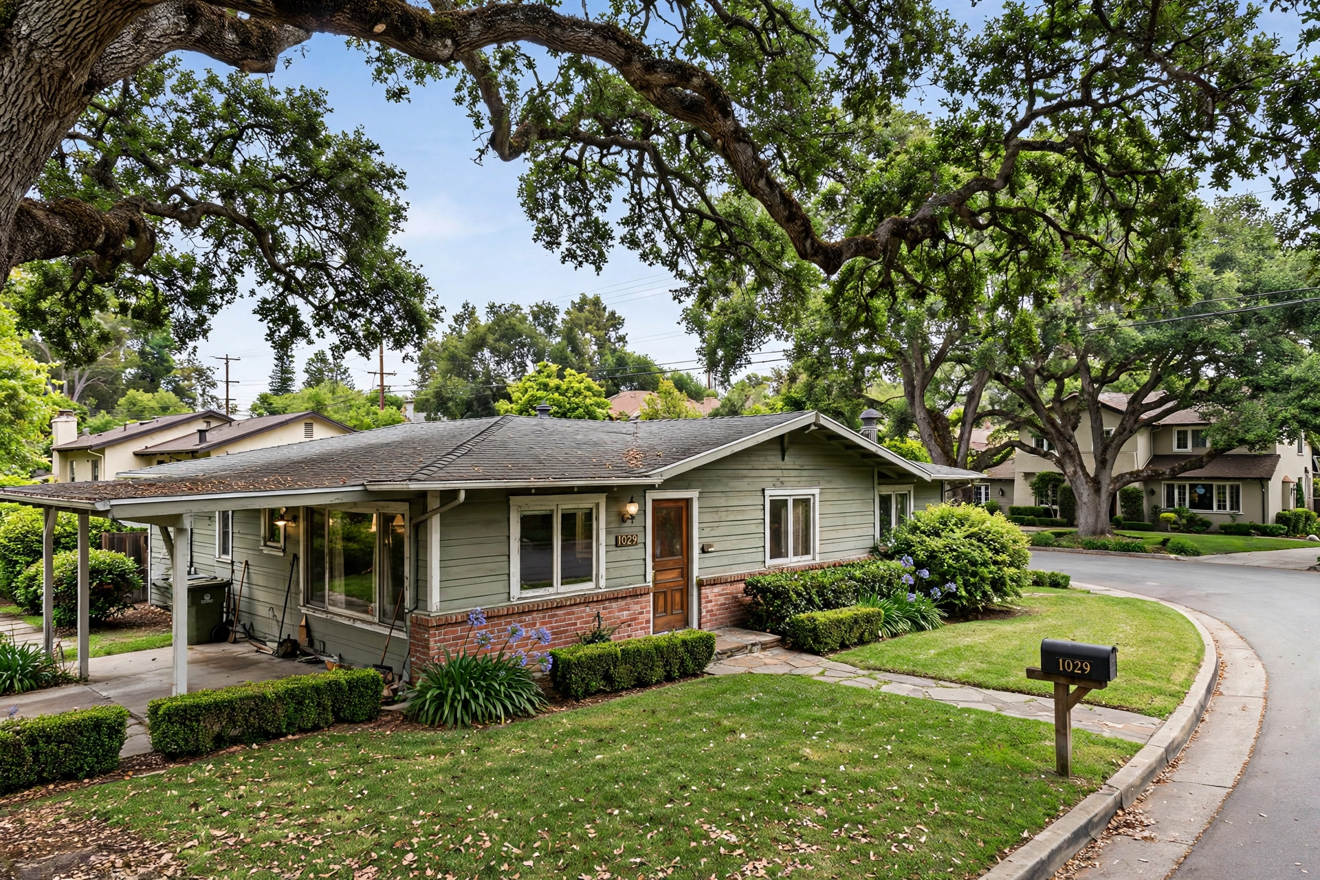 Older pre-1980 single-story home