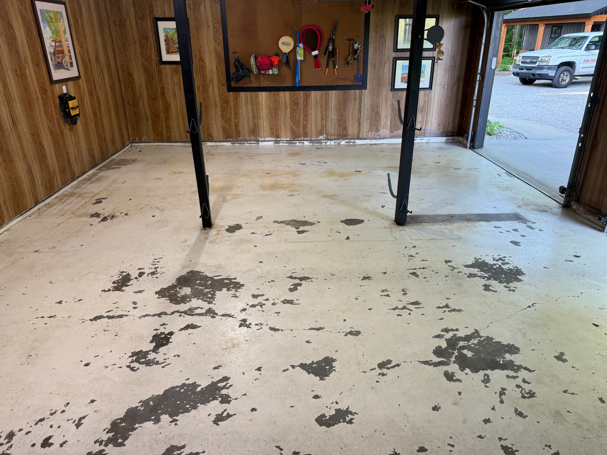 cracked concrete repair floor in fort wayne