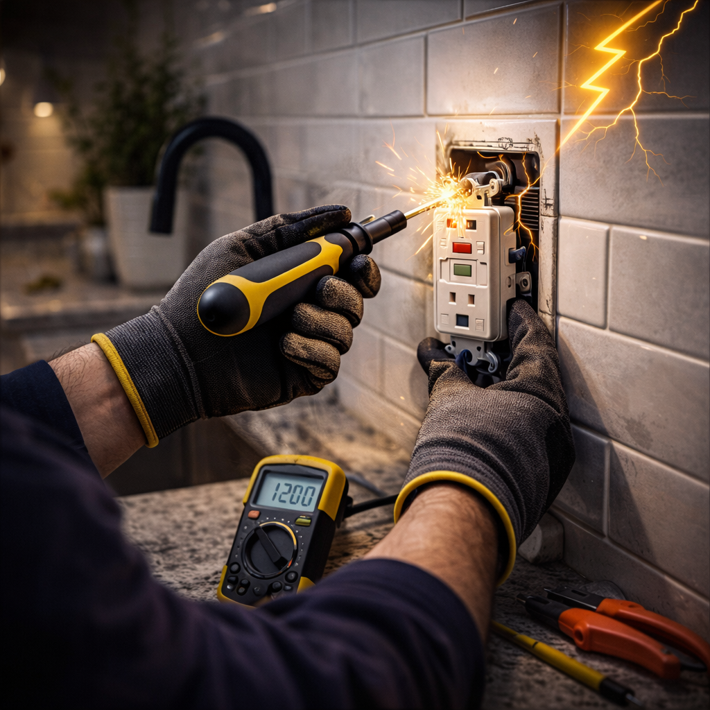 GFCI outlet repair service by Behr Electric