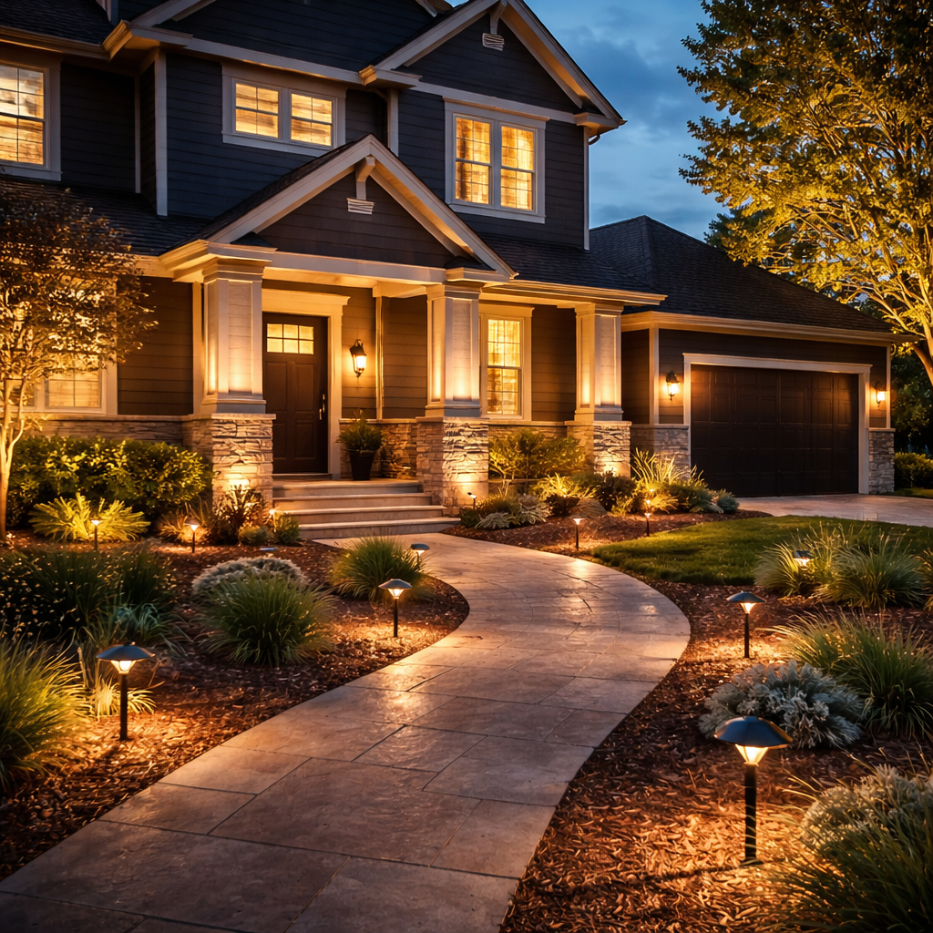 Outdoor exterior lighting by Behr Electric