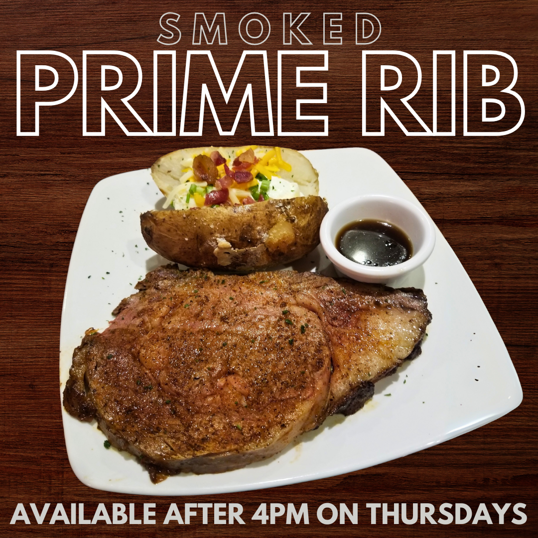 Smoked Prime Rib on Thursdays at Ovation Bistro & Bar